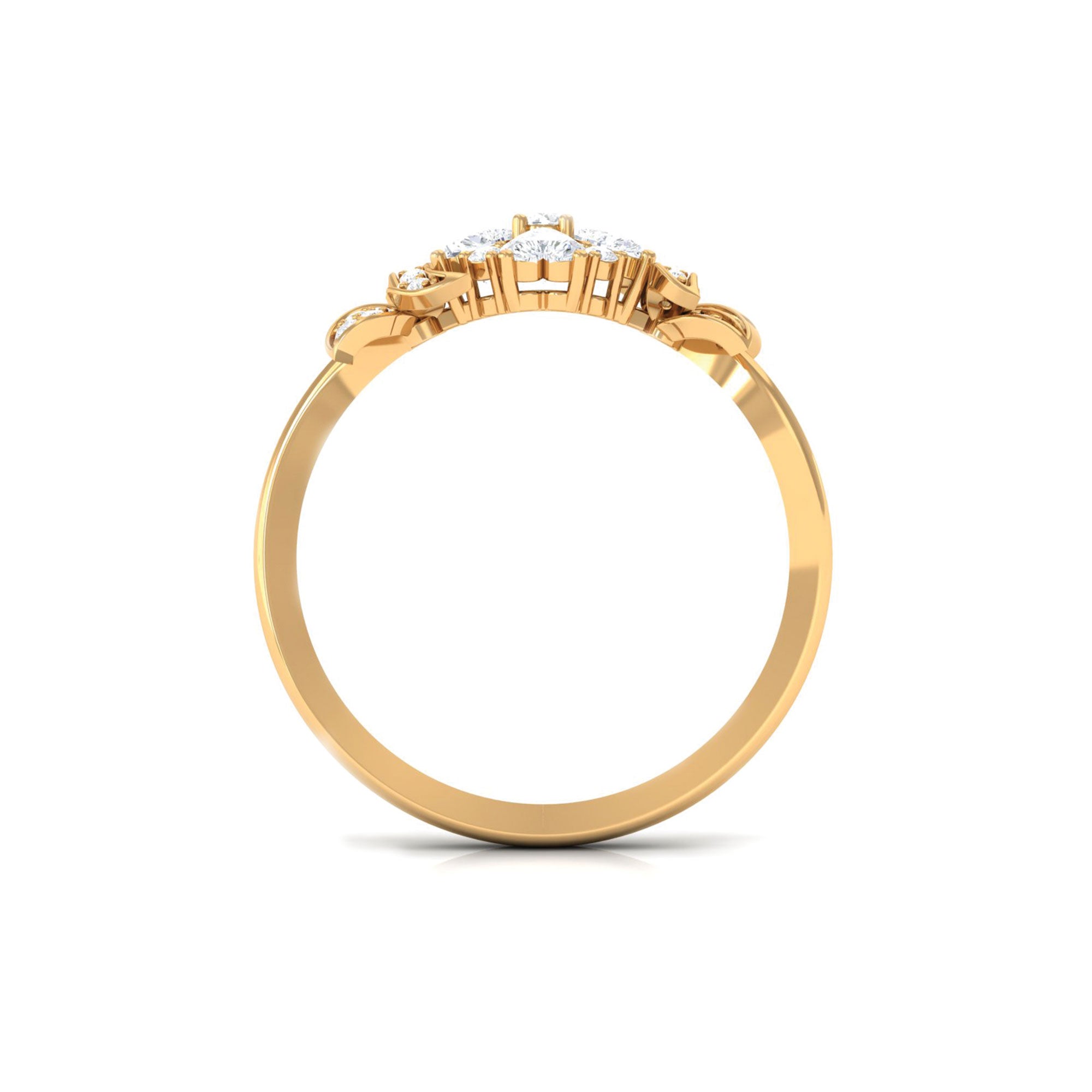 Rosec Jewels-Nature Inspired Diamond Engagement Ring for Women