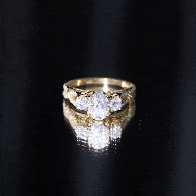 Cubic Zirconia Vintage Inspired Infinity Engagement Ring AAAA - Rosec Jewels