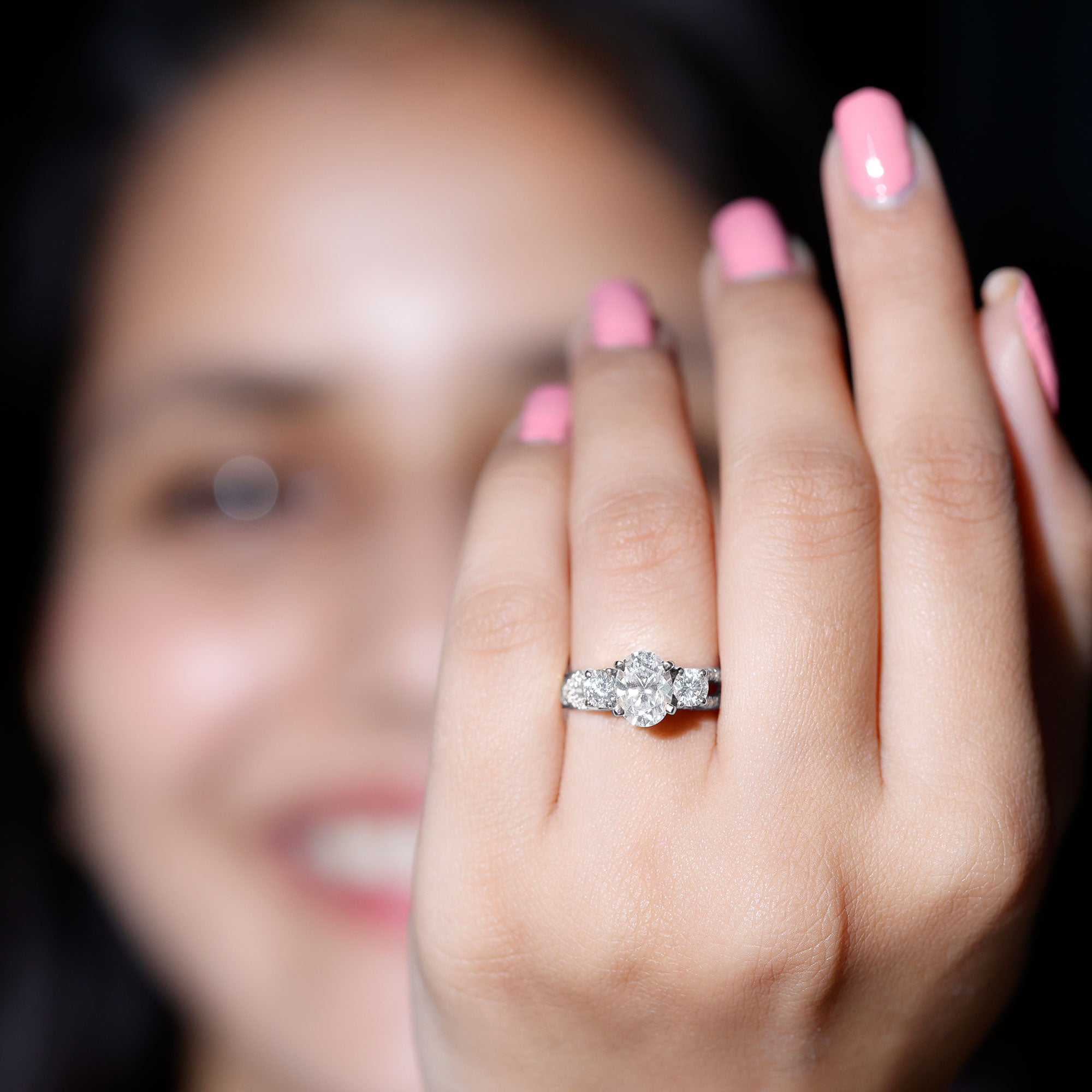 Cubic Zirconia Vintage Inspired Infinity Engagement Ring AAAA - Rosec Jewels