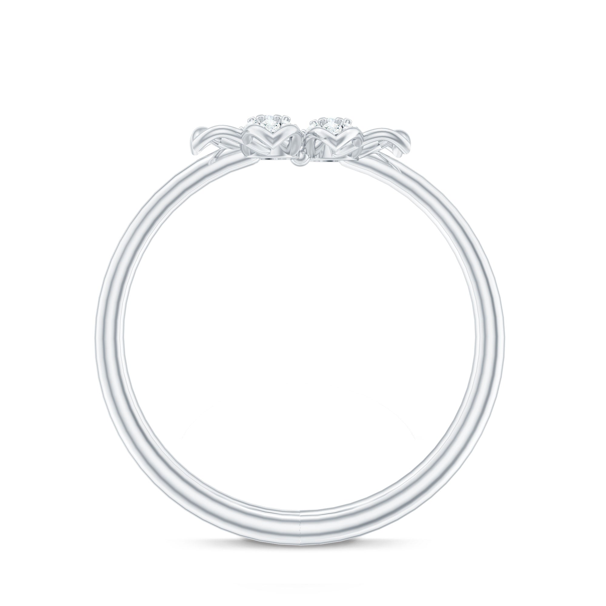 Rosec Jewels-Brilliant Cut Diamond Flower Promise Ring