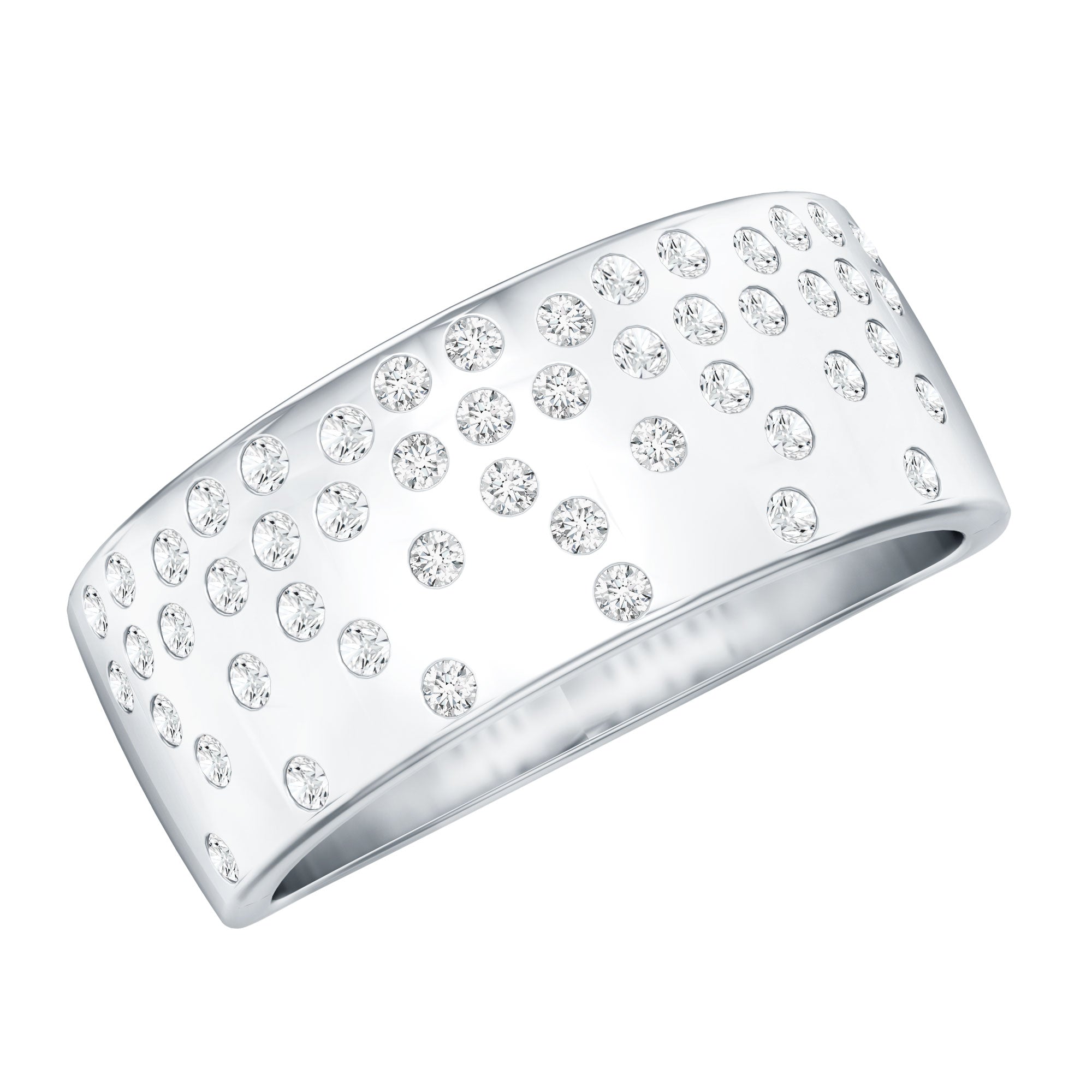 Rosec Jewels-Lab Grown Diamond Wide Wedding Band With Certificate