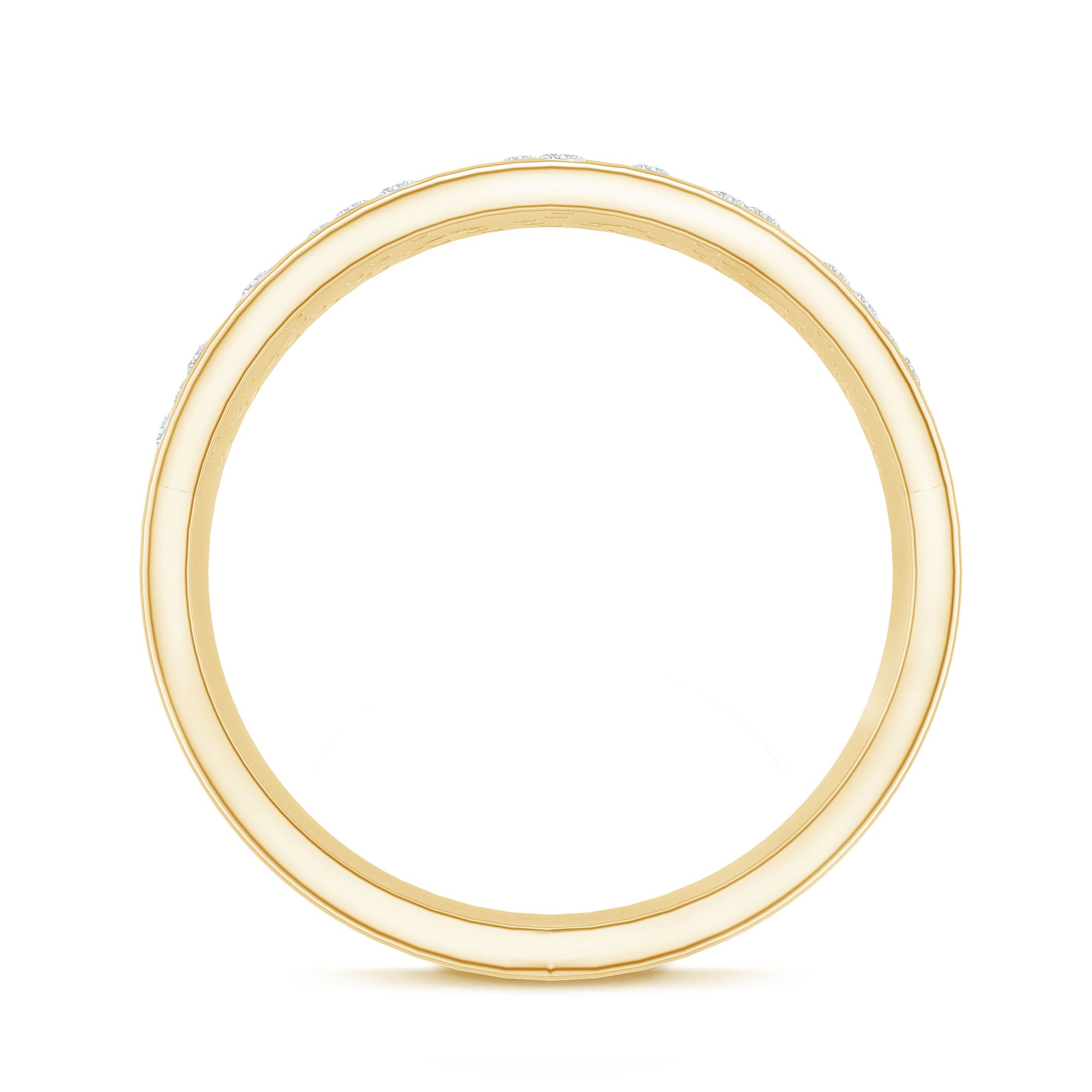 Rosec Jewels-Lab Grown Diamond Wide Wedding Band With Certificate