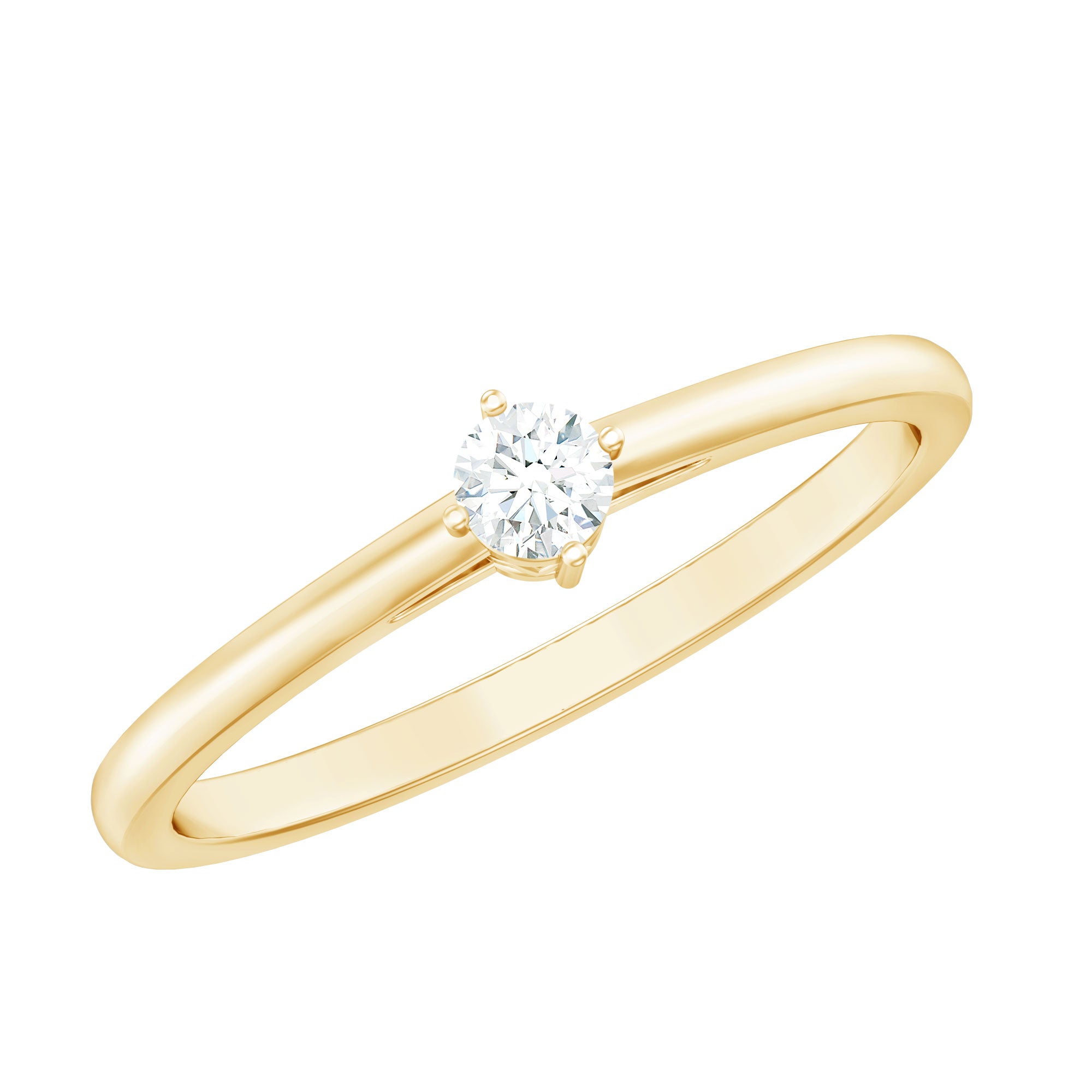 Diamond Promise Ring For Her Natural - ( HI-SI ) - Rosec Jewels
