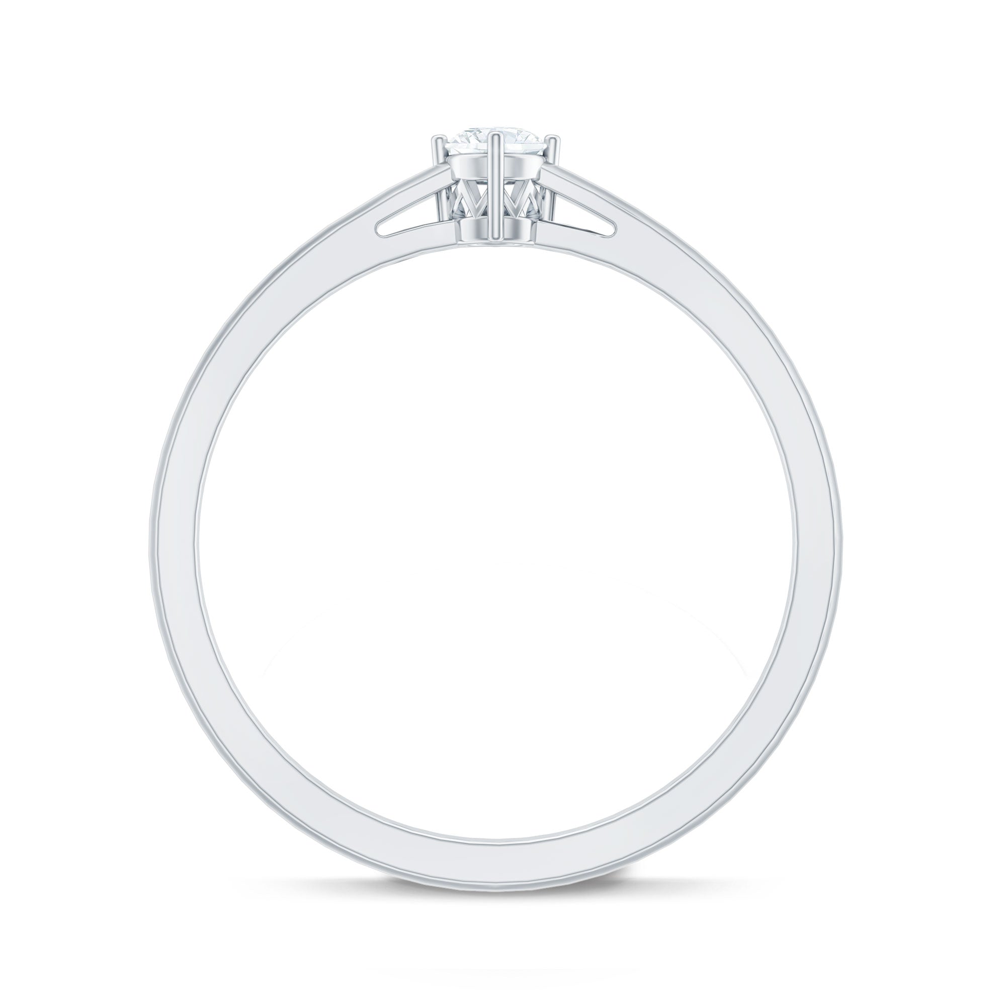 Diamond Promise Ring For Her Natural - ( HI-SI ) - Rosec Jewels
