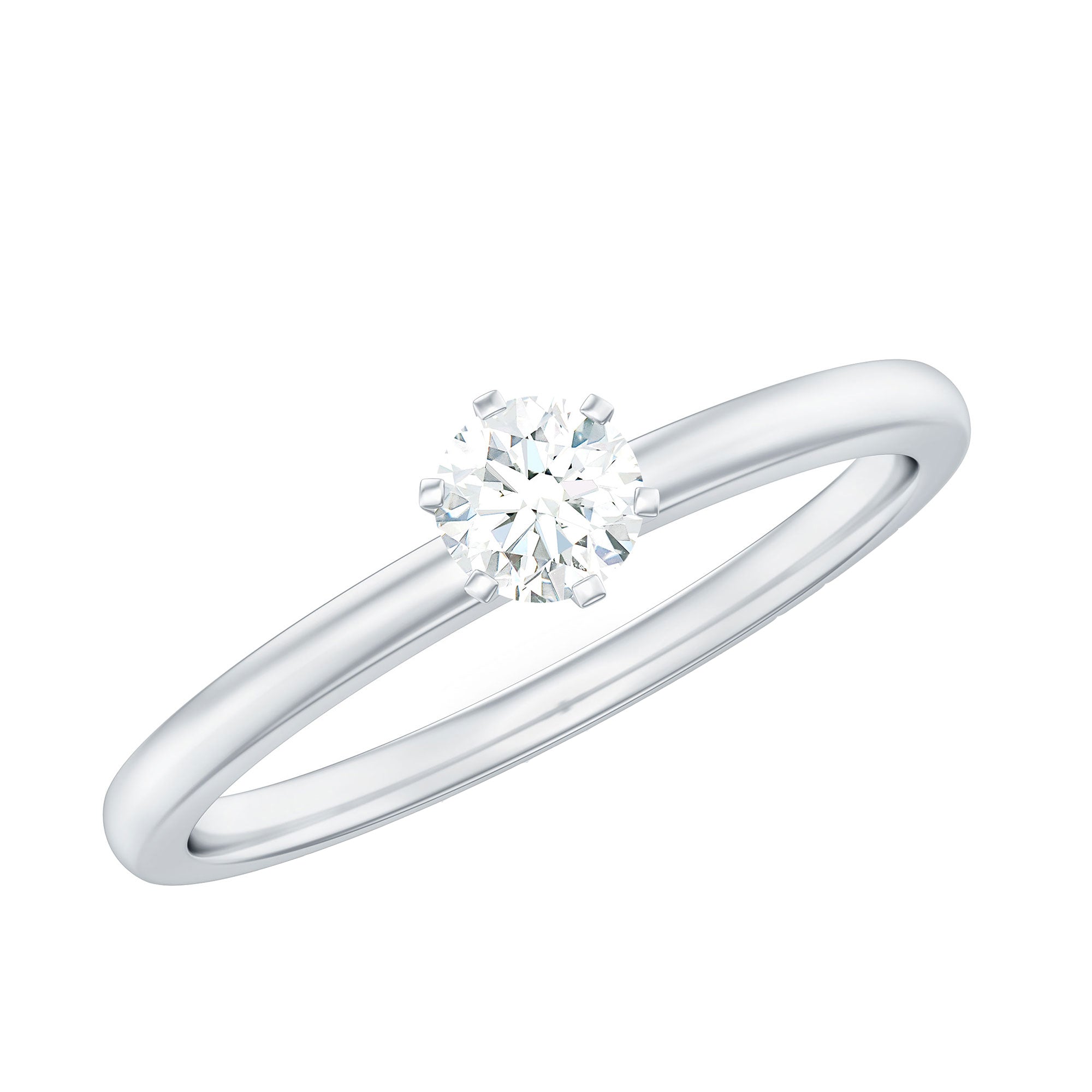 Peg Head Set Diamond Promise Ring for her