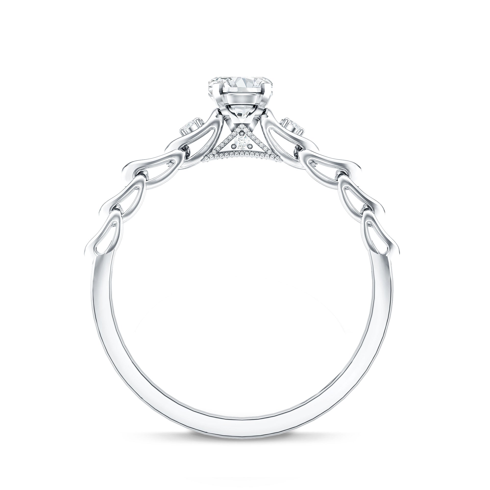 Genuine Diamond Minimalist Promise Ring with Certificate Natural - ( HI-SI ) - Rosec Jewels
