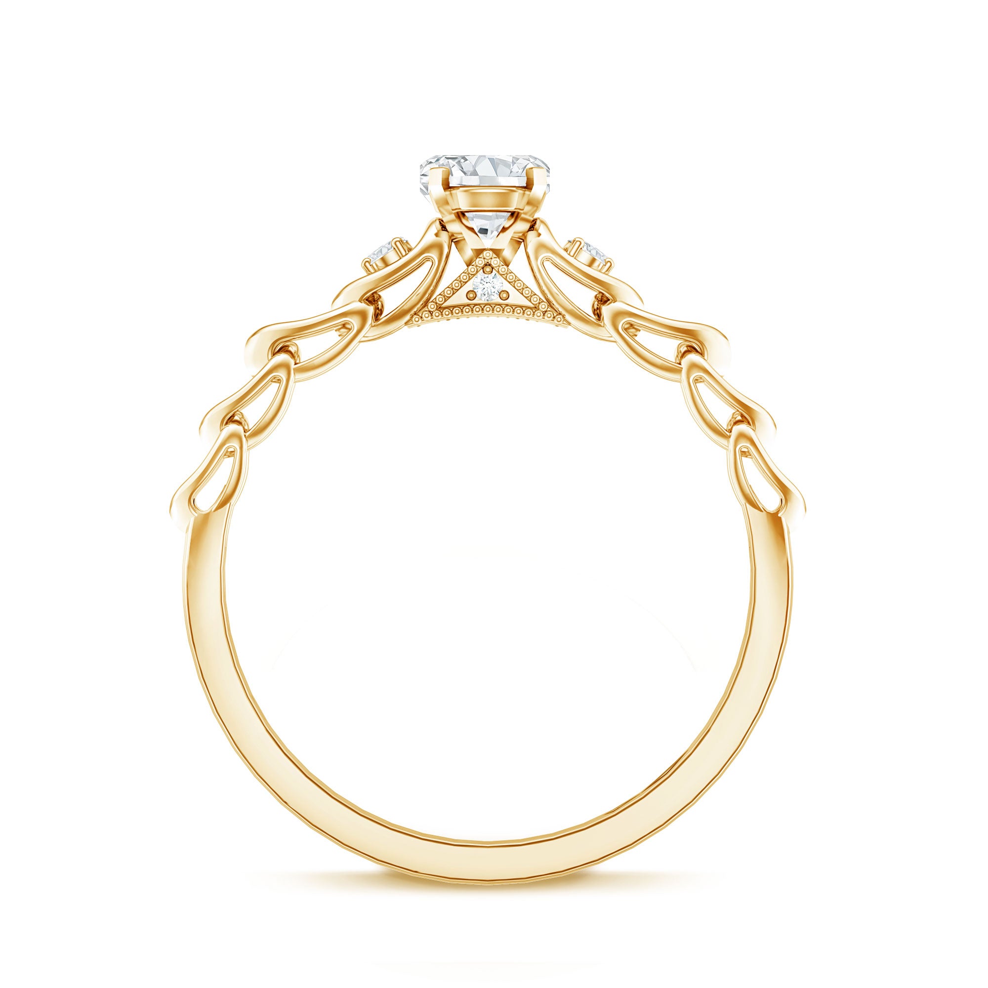 Genuine Diamond Minimalist Promise Ring with Certificate Natural - ( HI-SI ) - Rosec Jewels