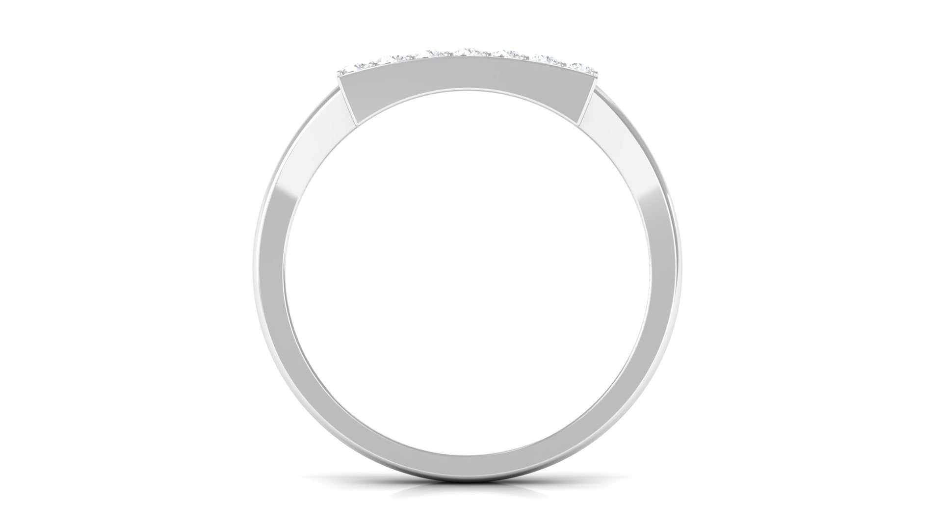 Rosec Jewels-Natural Mens Diamond Band Ring with Black Enamel