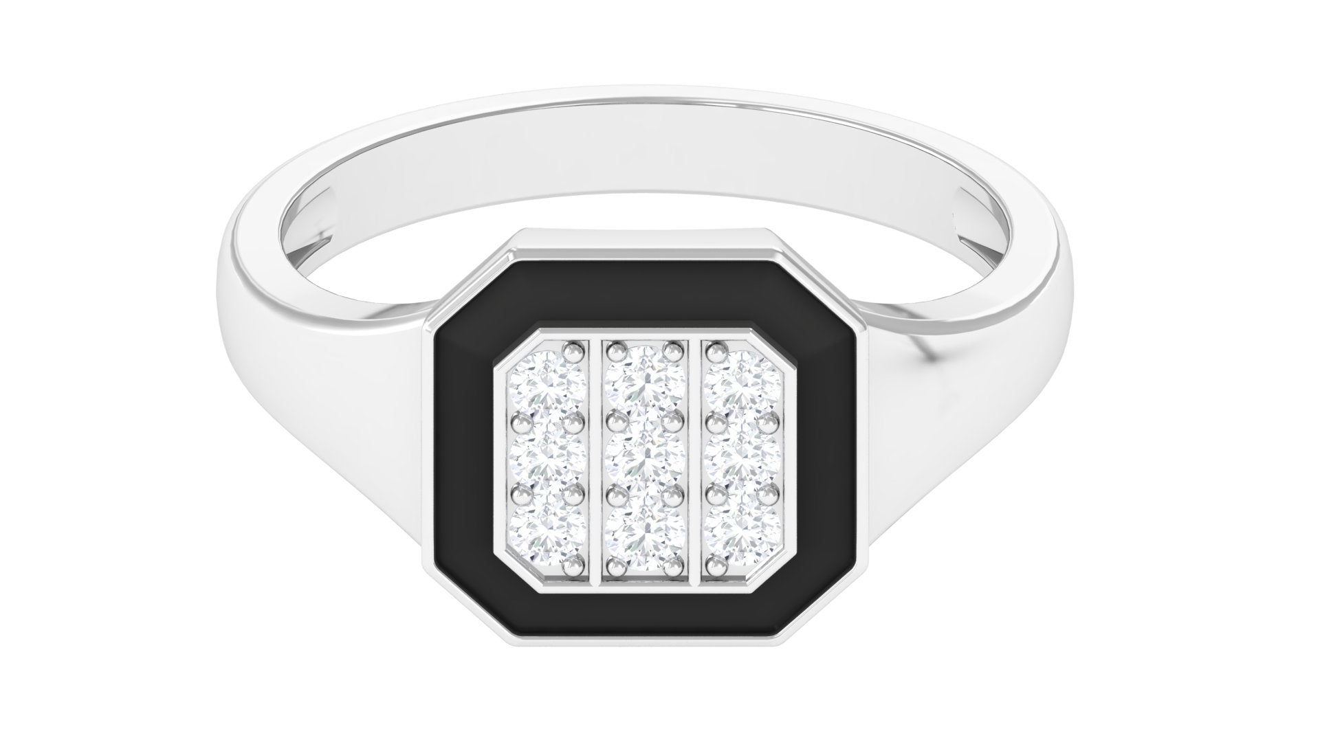 Vintage Style Diamond Engagement Ring for Men Natural - ( HI-SI ) - Rosec Jewels