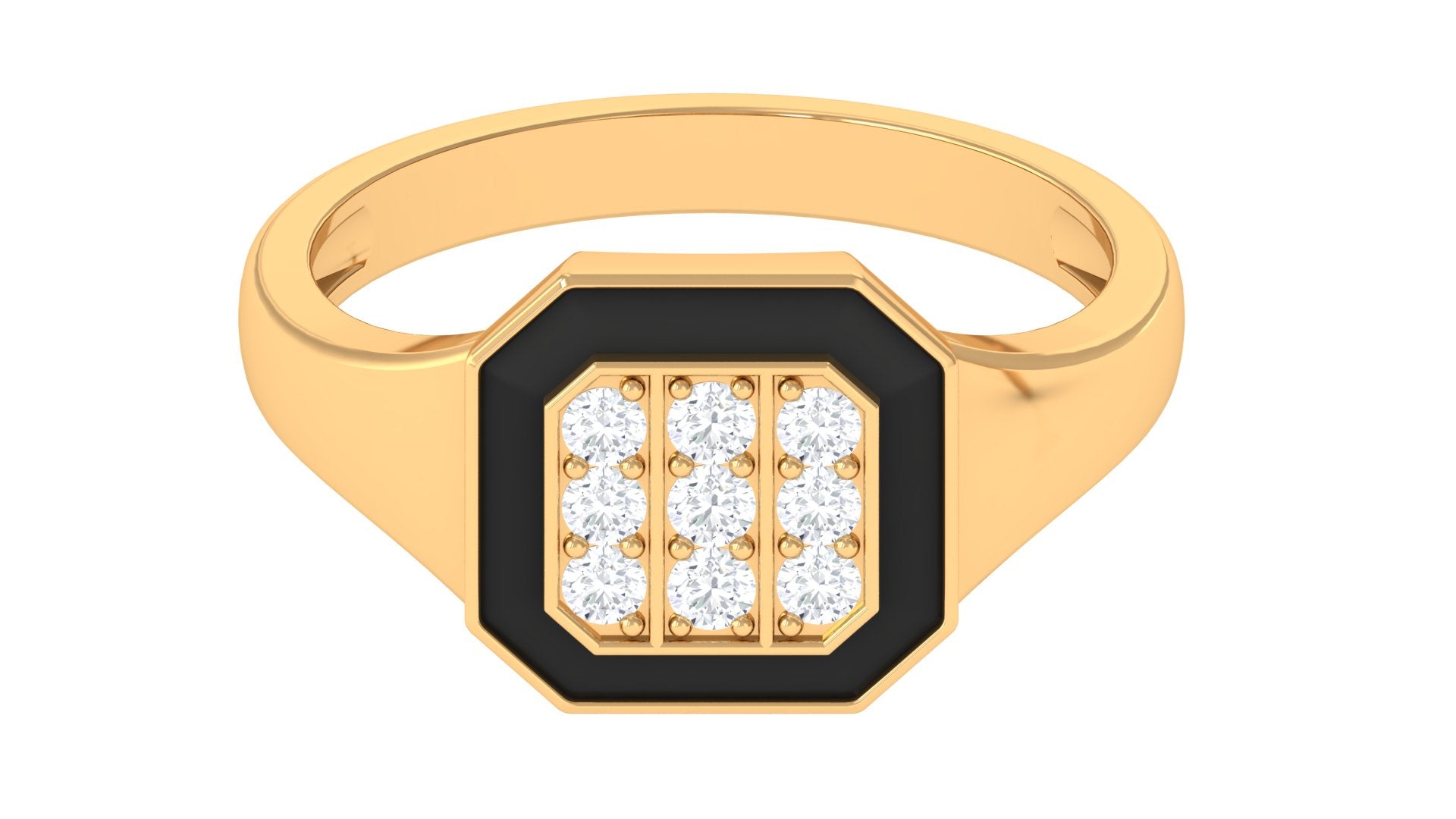 Vintage Style Diamond Engagement Ring for Men Natural - ( HI-SI ) - Rosec Jewels
