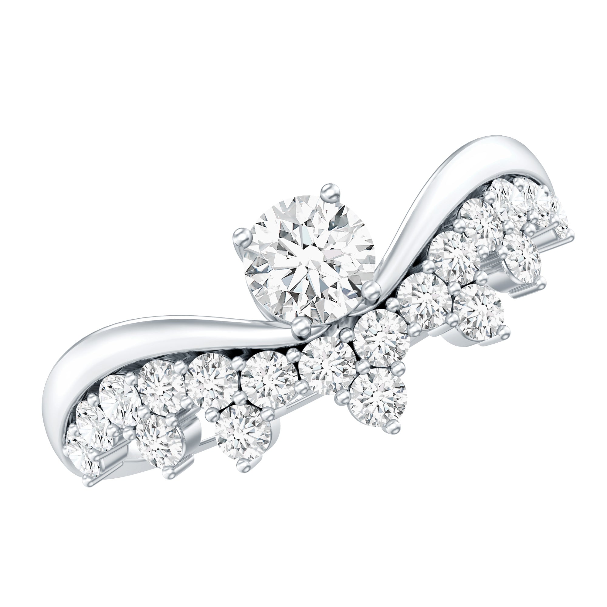 Certified Lab Grown Diamond Designer Engagement Ring