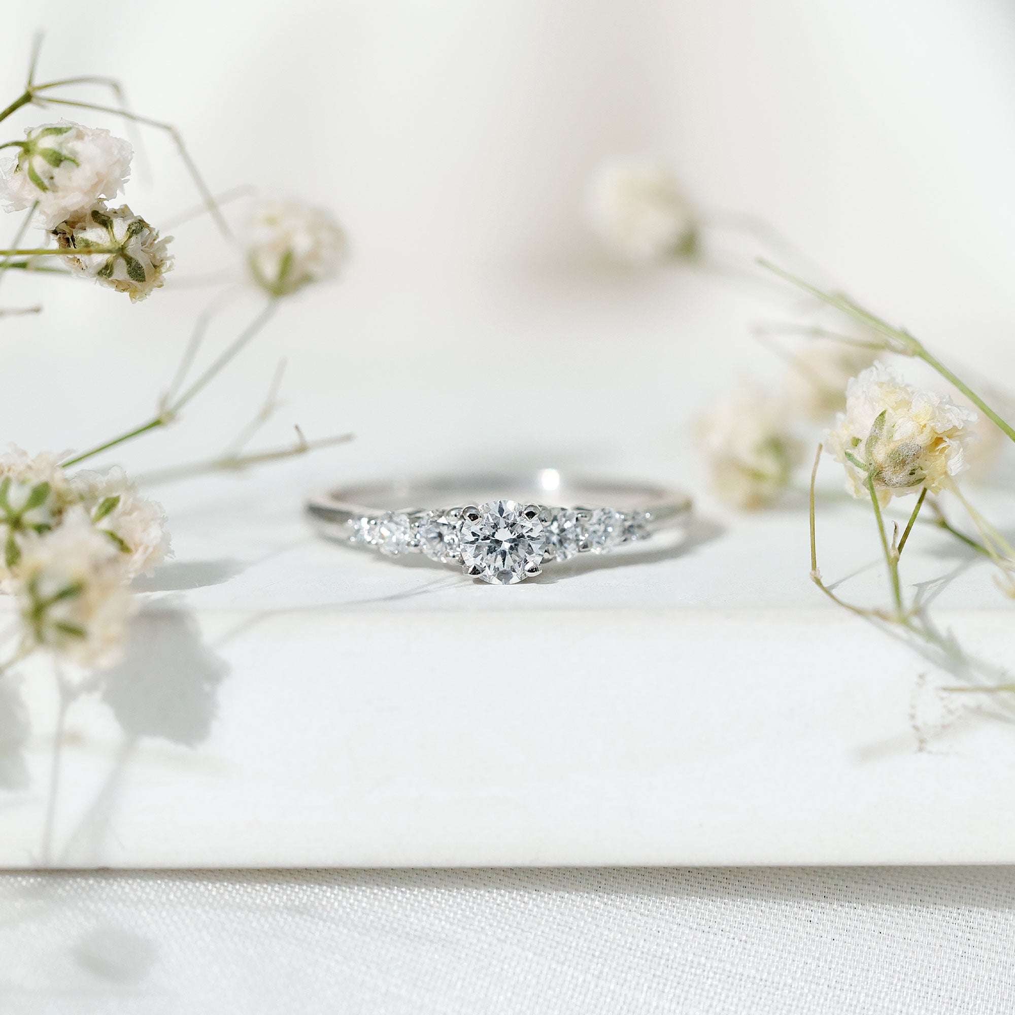 Certified Lab Grown Diamond Classic Solitaire Engagement Ring Lab - ( EF-VS ) - Rosec Jewels