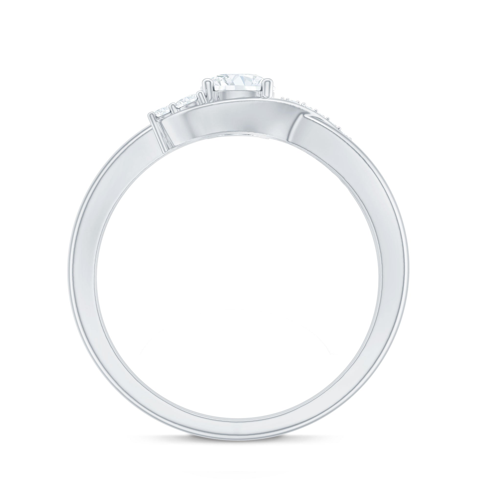 Certified 5 MM Lab Grown Diamond Proposal Ring For Women Lab - ( EF-VS ) - Rosec Jewels