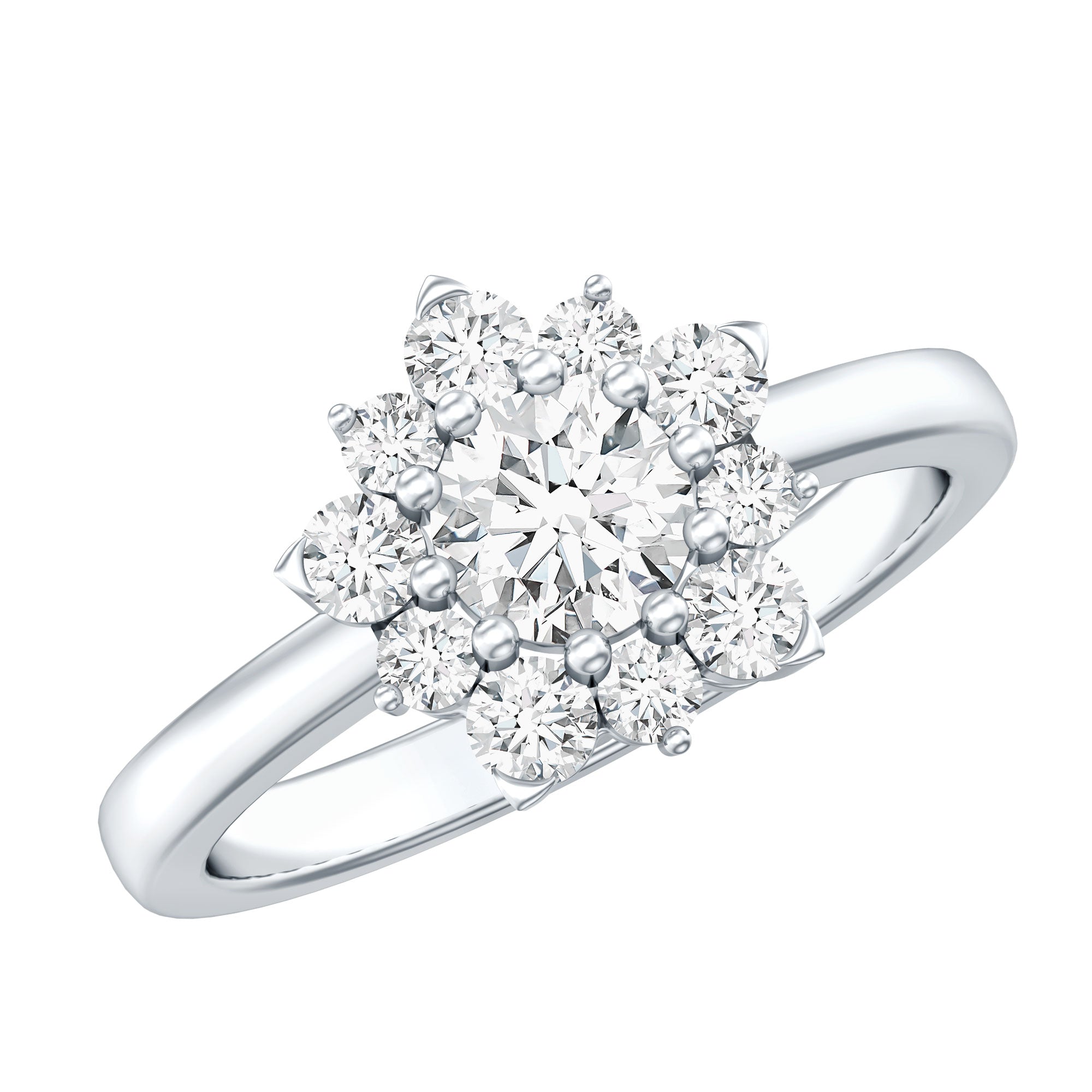Lab Grown Diamond Nature Engagement Ring