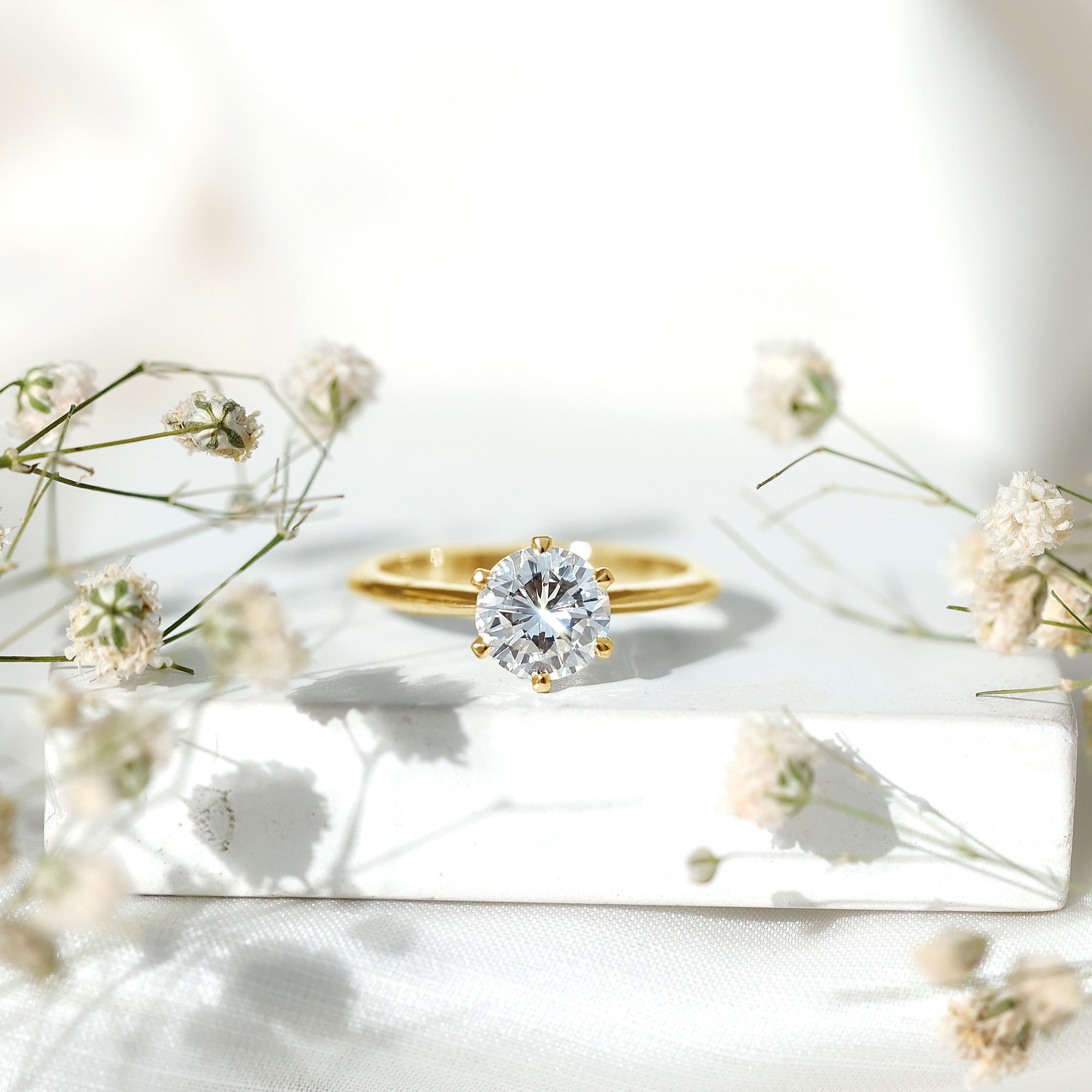 Rosec Jewels-2 Carat Lab Grown Diamond Six Prongs Engagement Ring