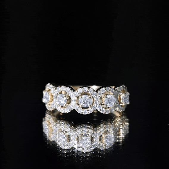 Certified Lab Created Diamond Wedding Band Ring Lab - ( EF-VS ) - Rosec Jewels