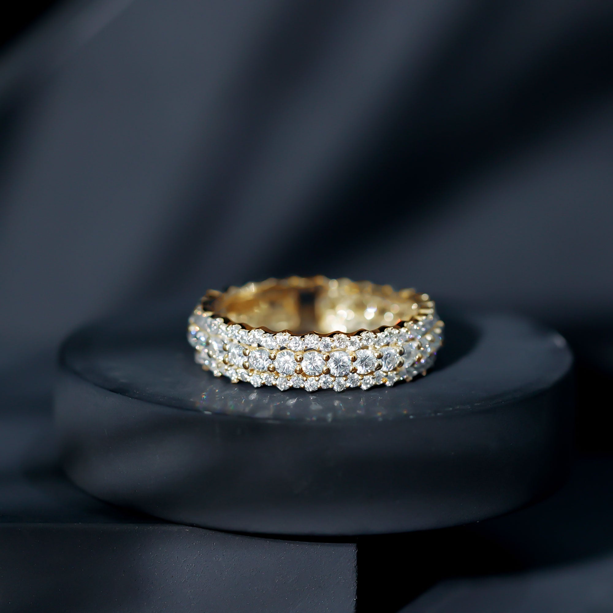 Certified Lab Grown Diamond Eternity Wedding Band for Her Lab - ( EF-VS ) - Rosec Jewels