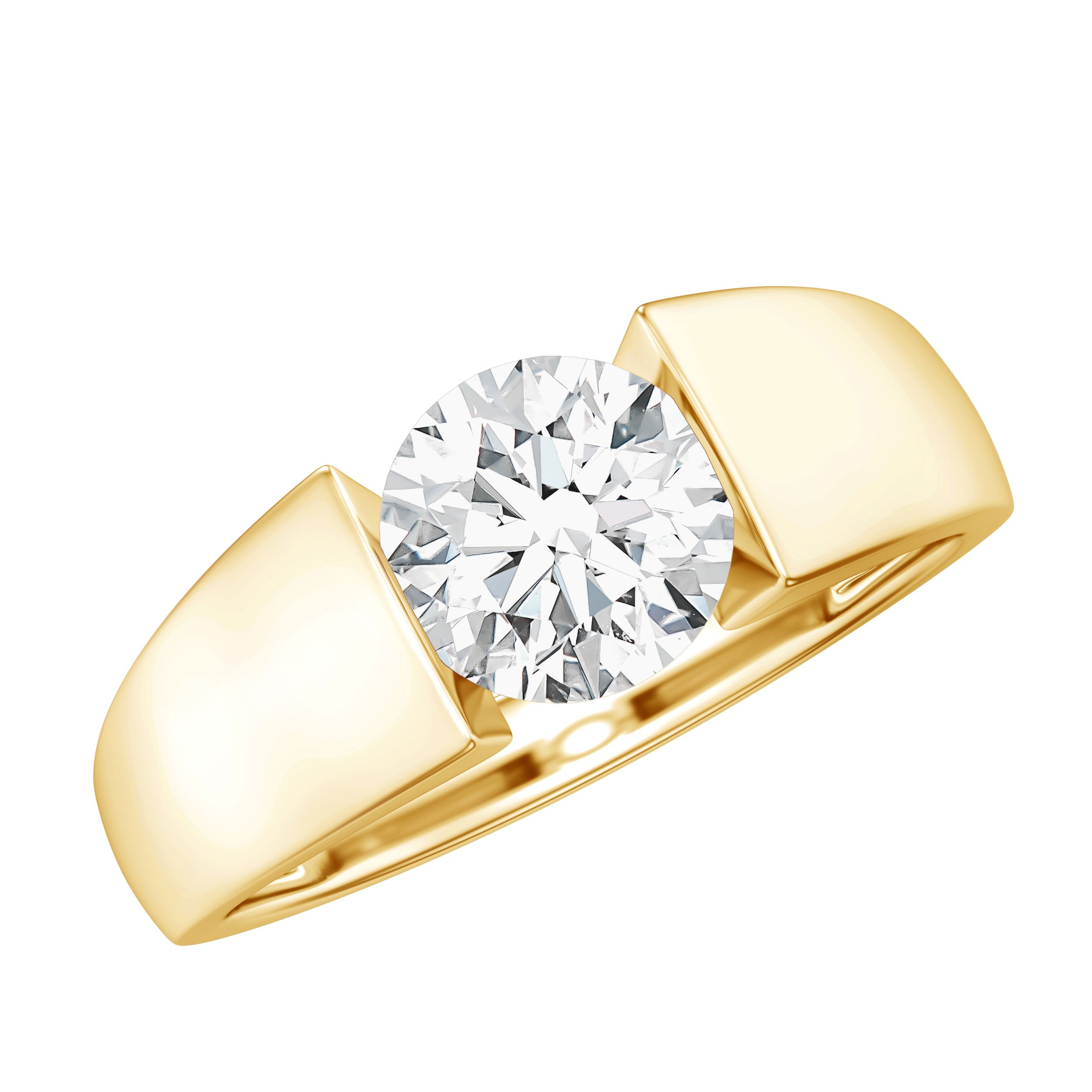 2 Carat Lab Grown Diamond Dua Lipa Inspired Engagement Ring Lab - ( EF-VS ) - Rosec Jewels