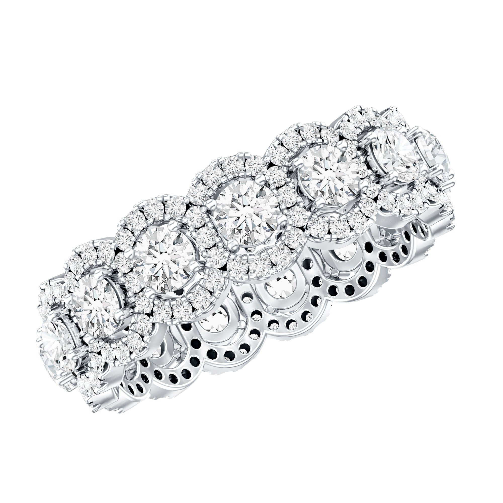 Classic Lab Grown Diamond Thick Wedding Band Lab - ( EF-VS ) - Rosec Jewels