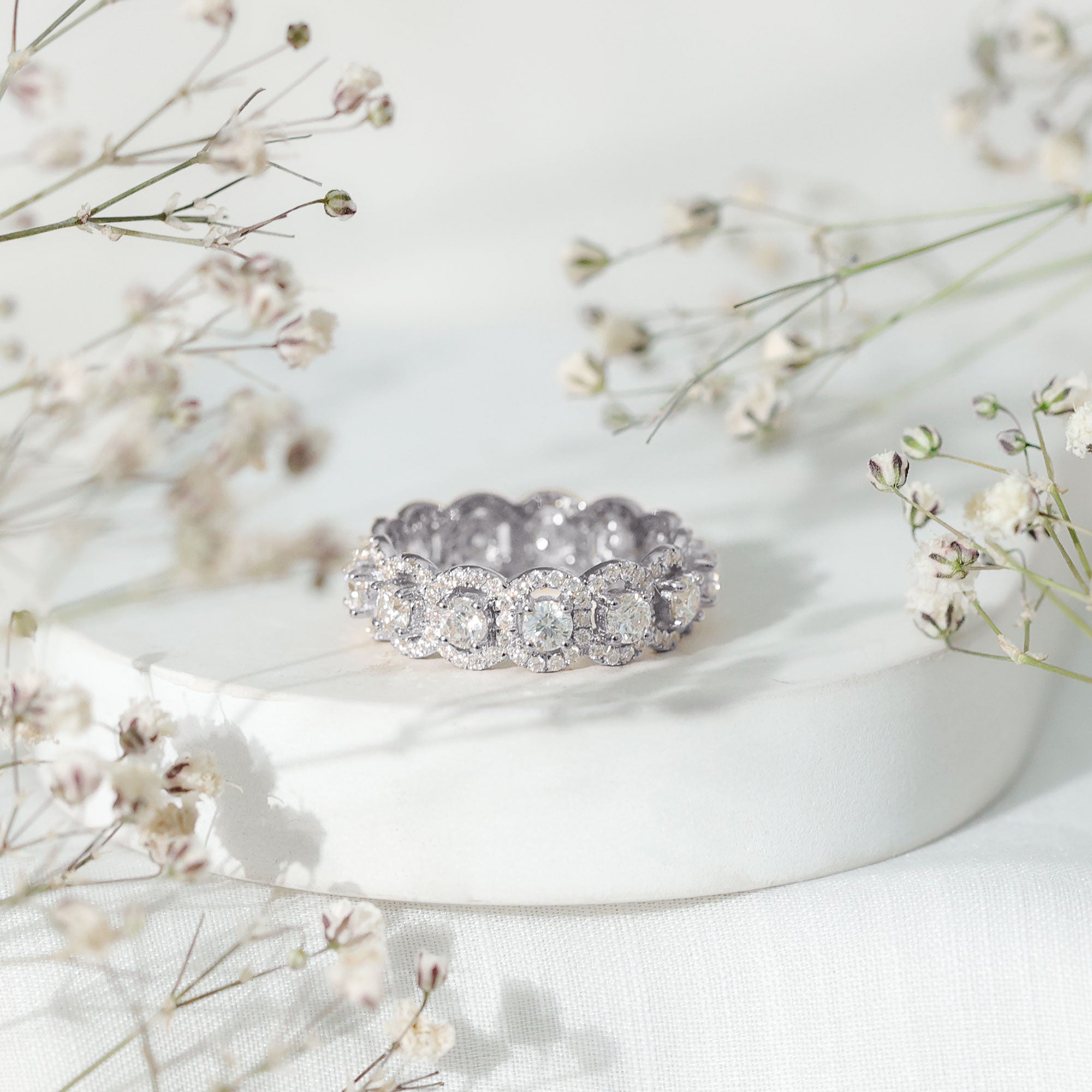 Rosec Jewels-Classic Lab Grown Diamond Thick Wedding Band