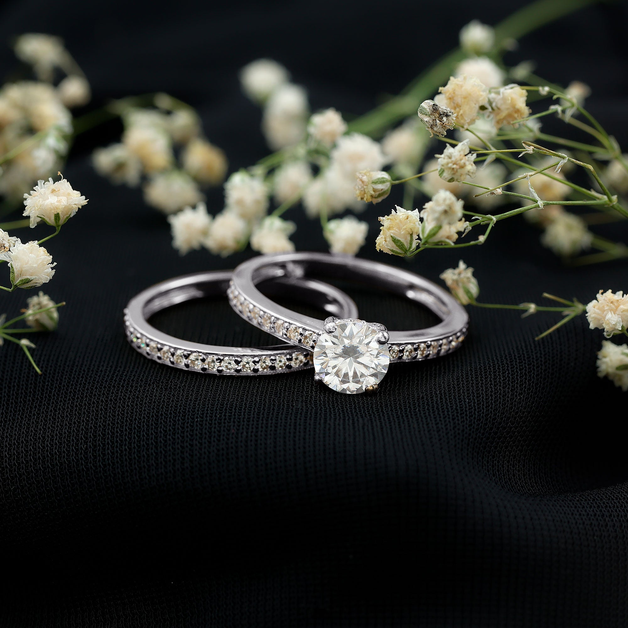 Rosec Jewels-Lab Grown Diamond Wedding and Engagement Ring Set