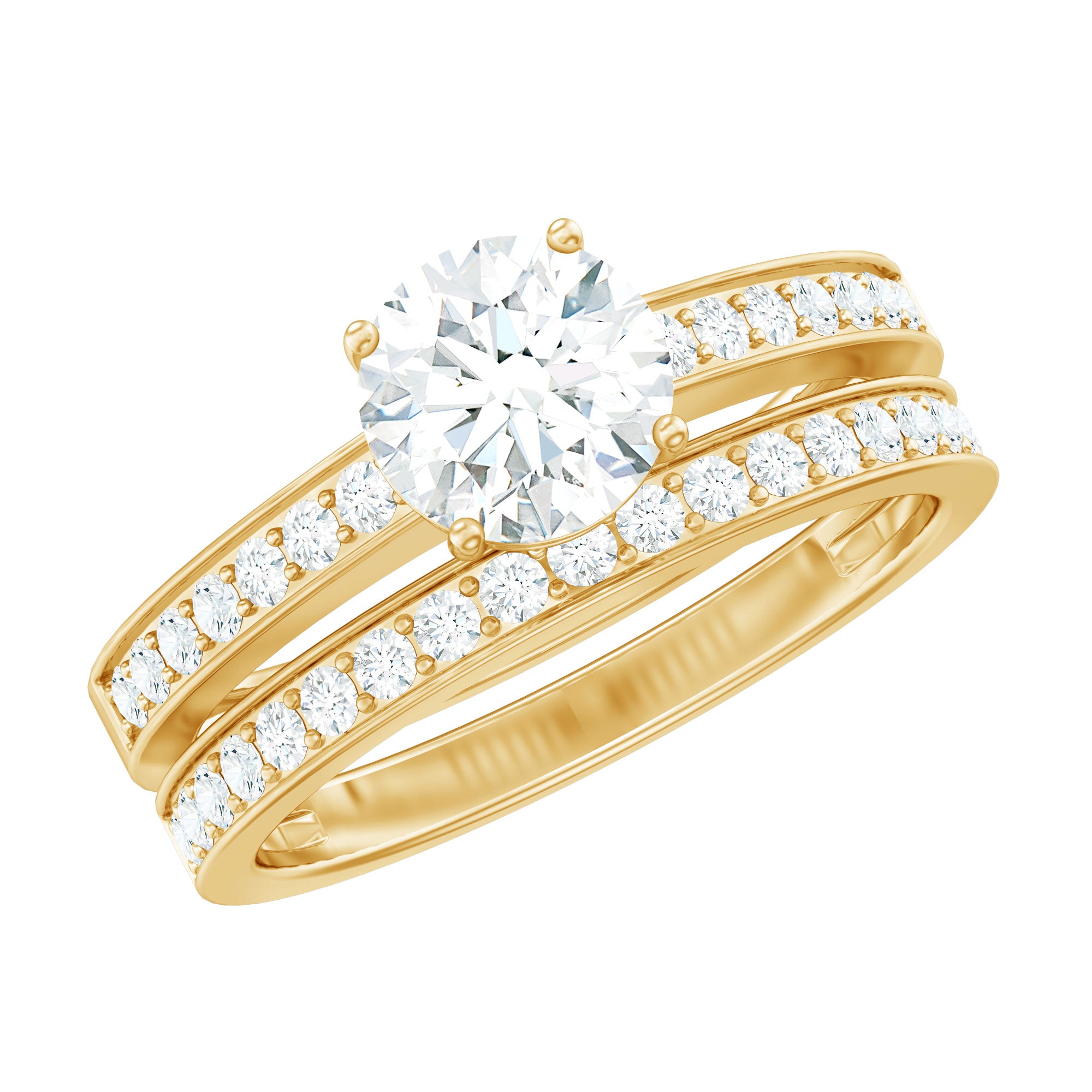 Rosec Jewels-Lab Grown Diamond Wedding and Engagement Ring Set