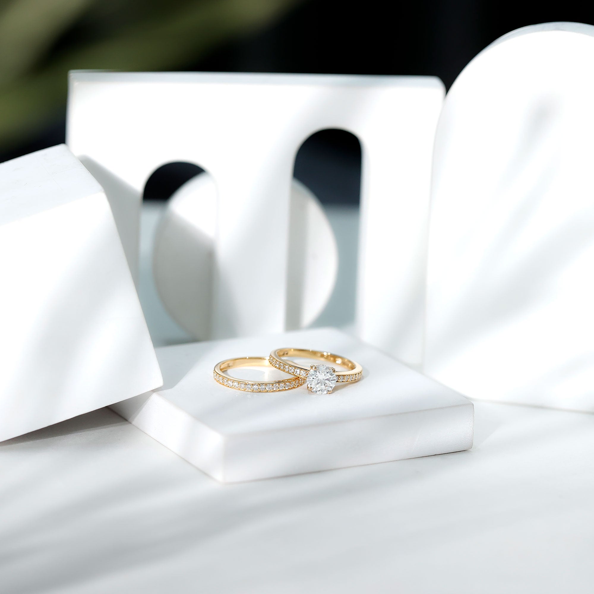 Rosec Jewels-Lab Grown Diamond Wedding and Engagement Ring Set