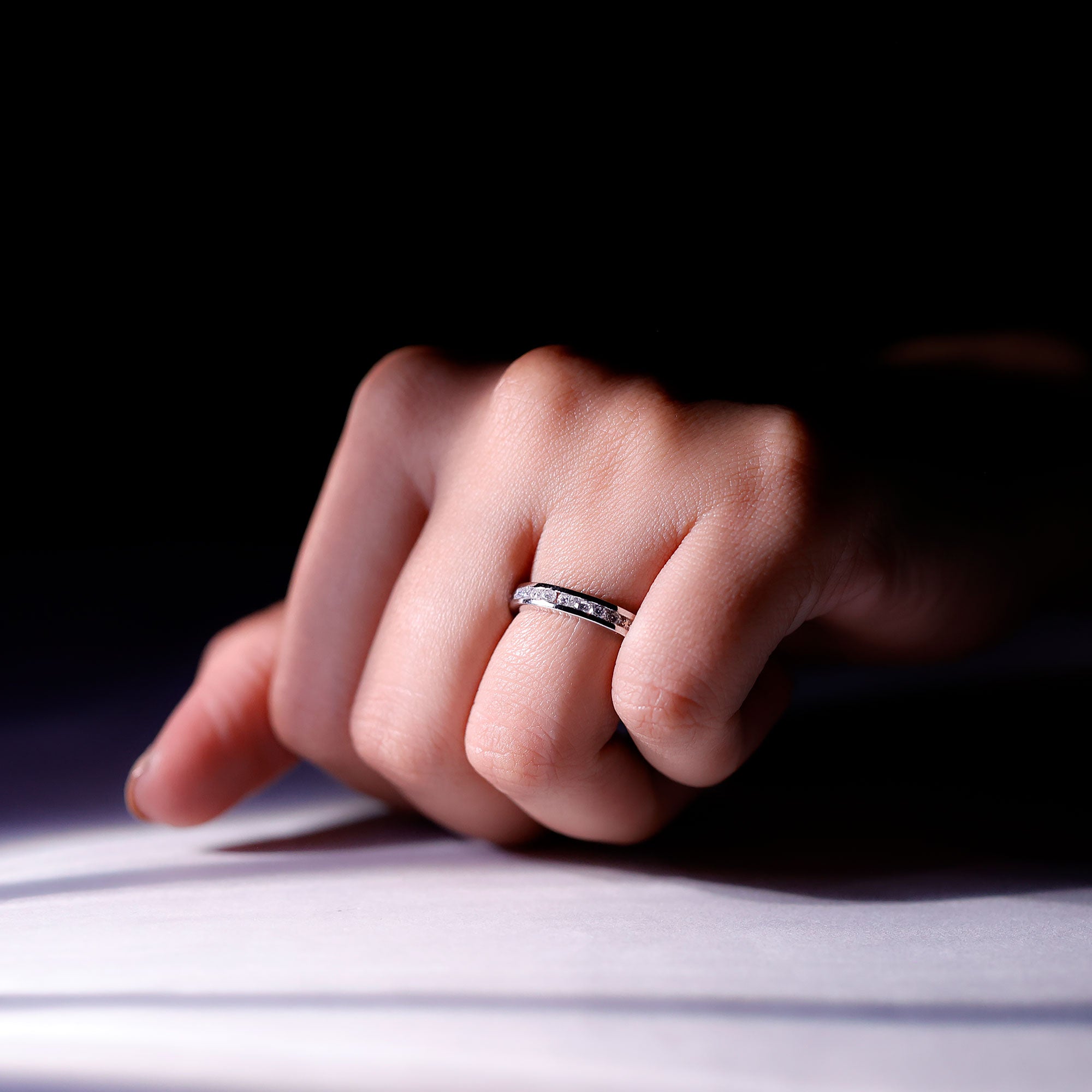 Rosec Jewels-Lab Grown Diamond Wedding Eternity Band For Women