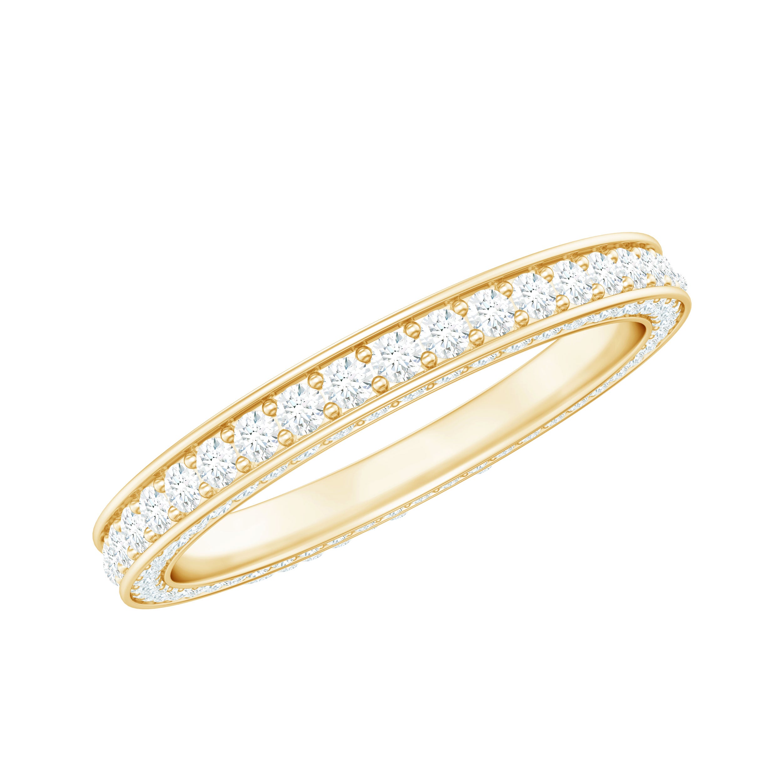 Rosec Jewels-Certified Lab Created Diamond Wedding Bands for Women
