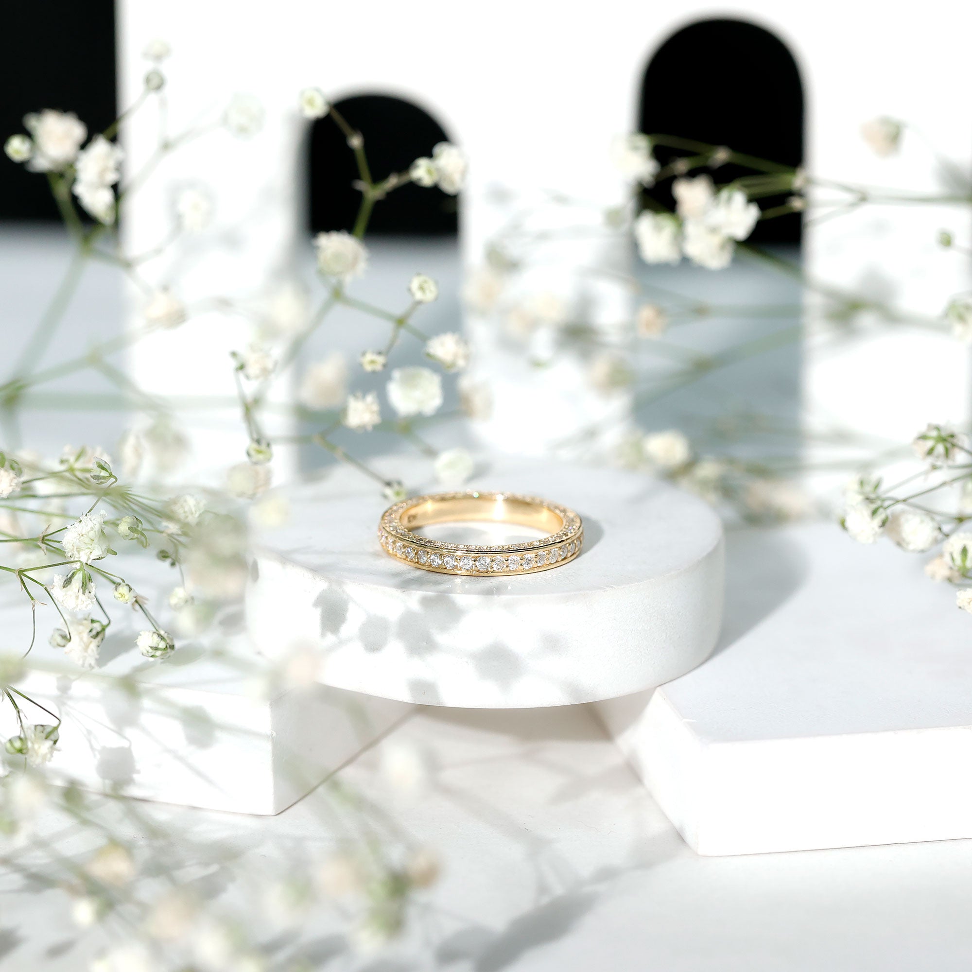 Certified Lab Created Diamond Wedding Bands for Women Lab - ( EF-VS ) - Rosec Jewels