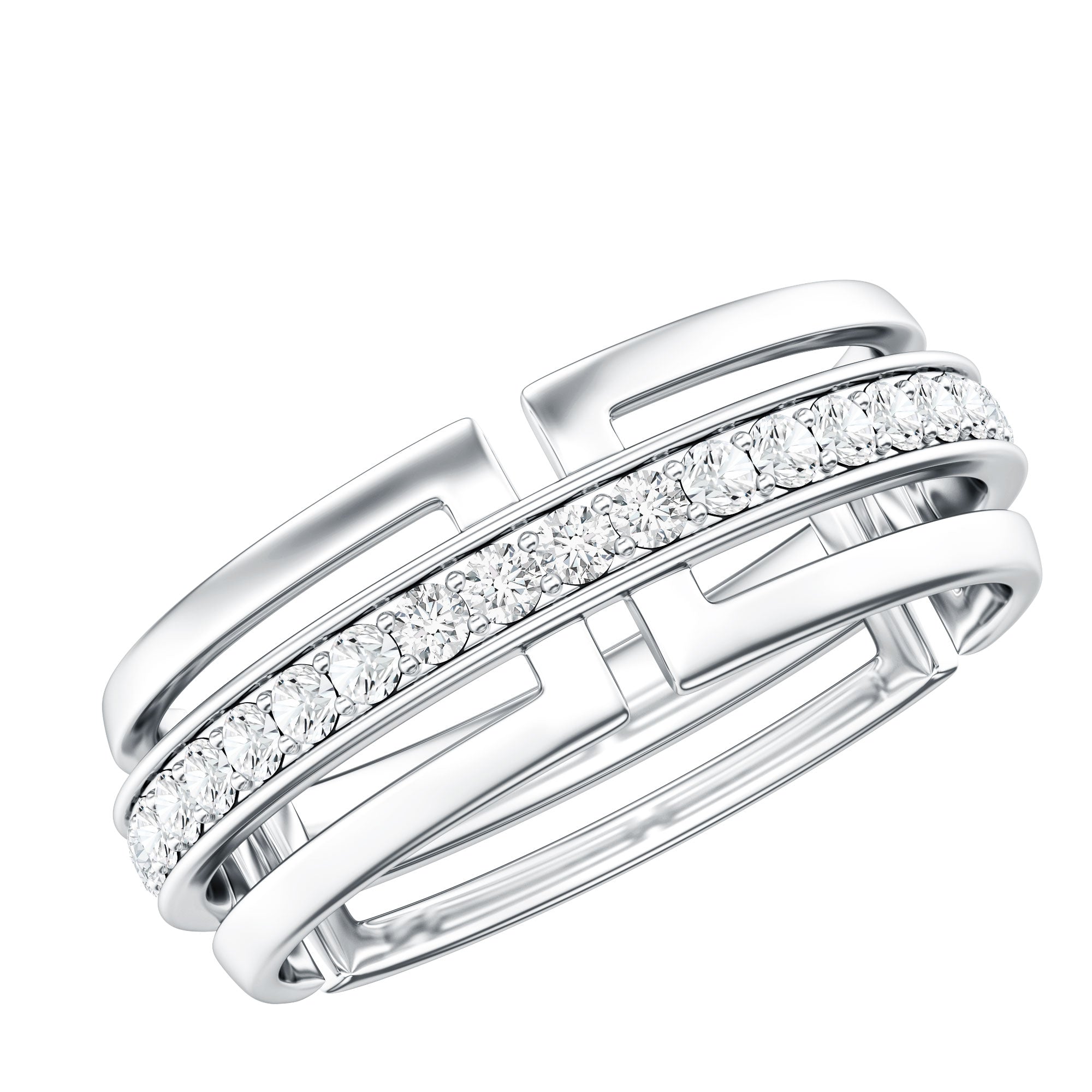 Certified Lab Created Diamond Unisex Wedding Band Lab - ( EF-VS ) - Rosec Jewels