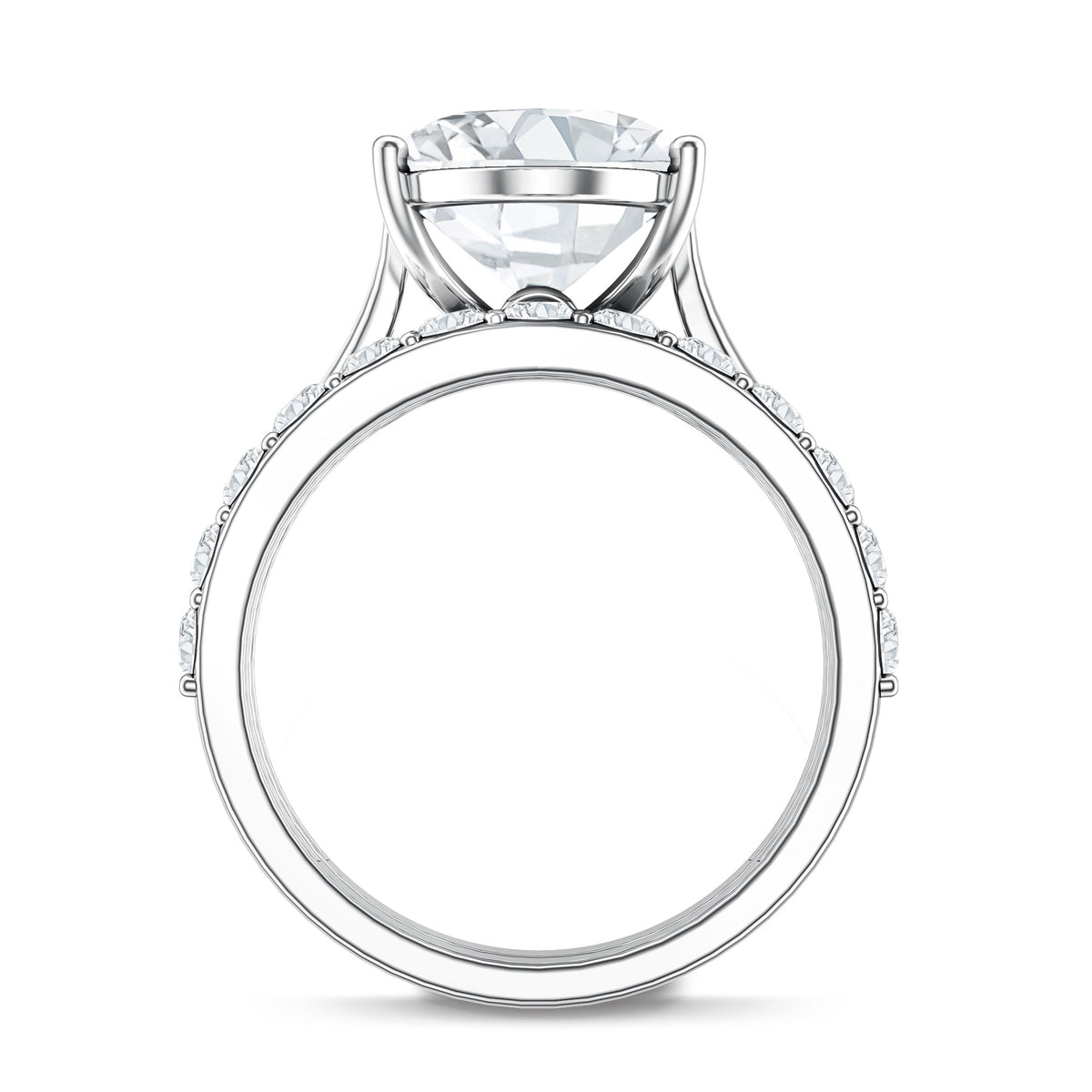 IGI Certified 4 Carat Lab Grown Diamond Oval Wedding Ring Set for Women Lab - ( E-VS1 ) - Rosec Jewels