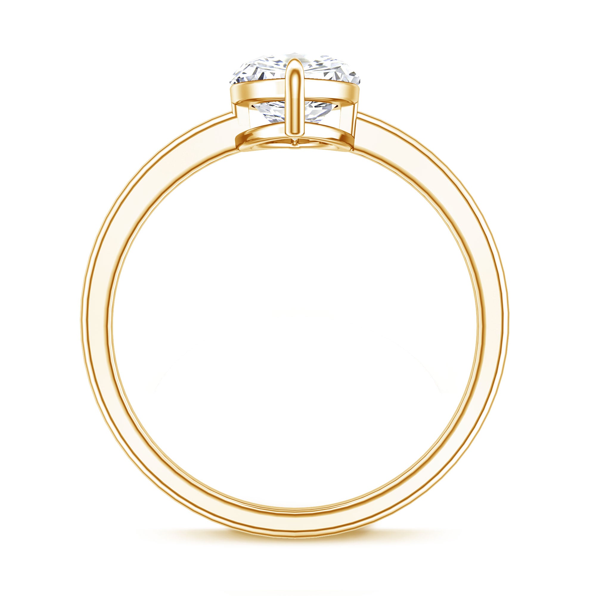 IGI Certified Marquise Cut Lab Created Diamond Solitaire Engagement Ring 2 Carat Lab - ( E-VS1 ) - Rosec Jewels