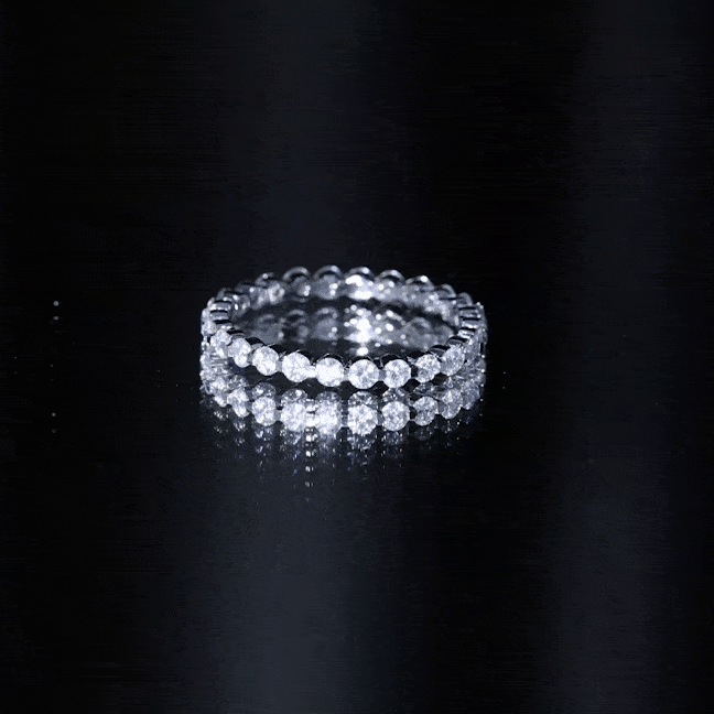 Natural Diamond Full Eternity Ring Natural - ( HI-SI ) - Rosec Jewels