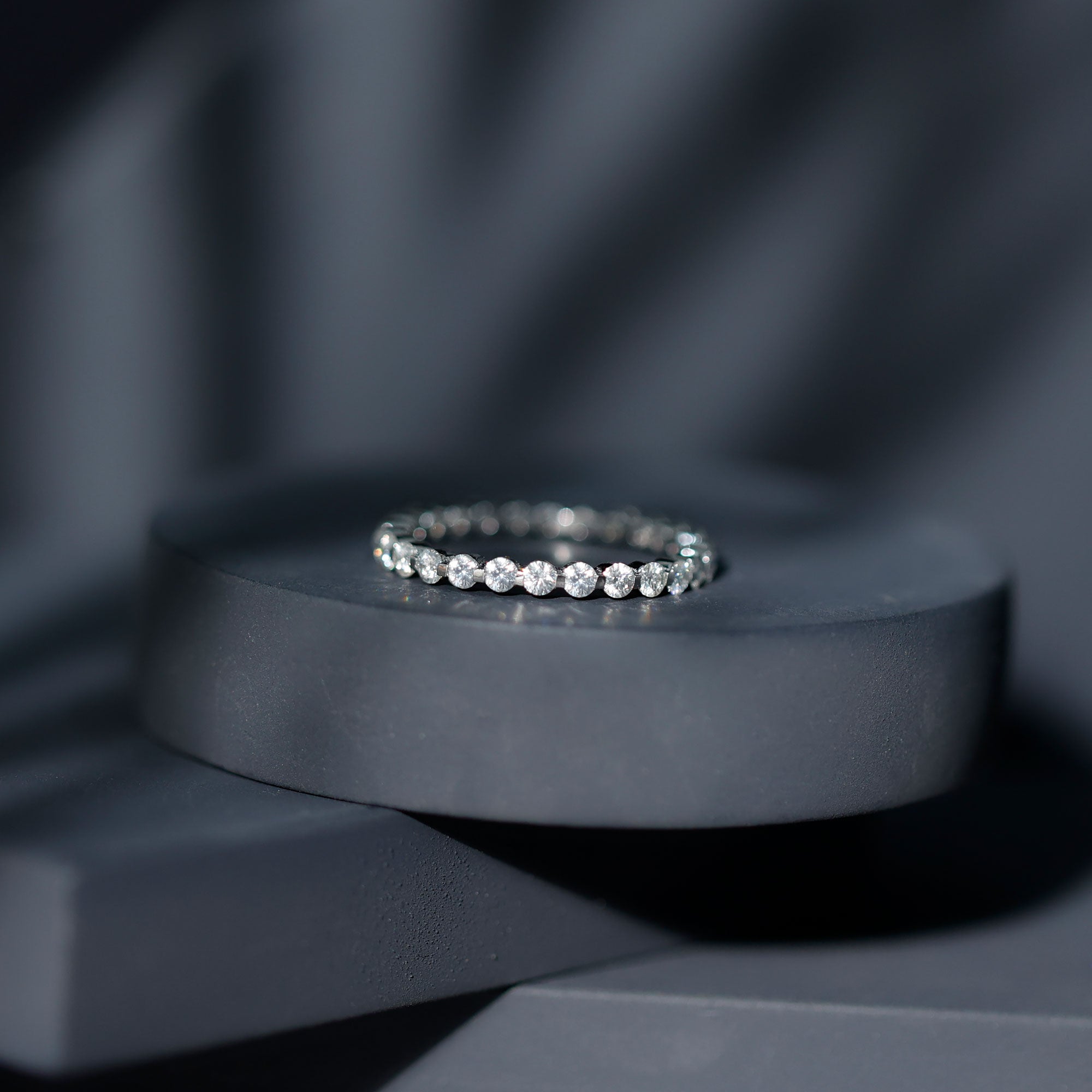 Natural Diamond Full Eternity Ring Natural - ( HI-SI ) - Rosec Jewels