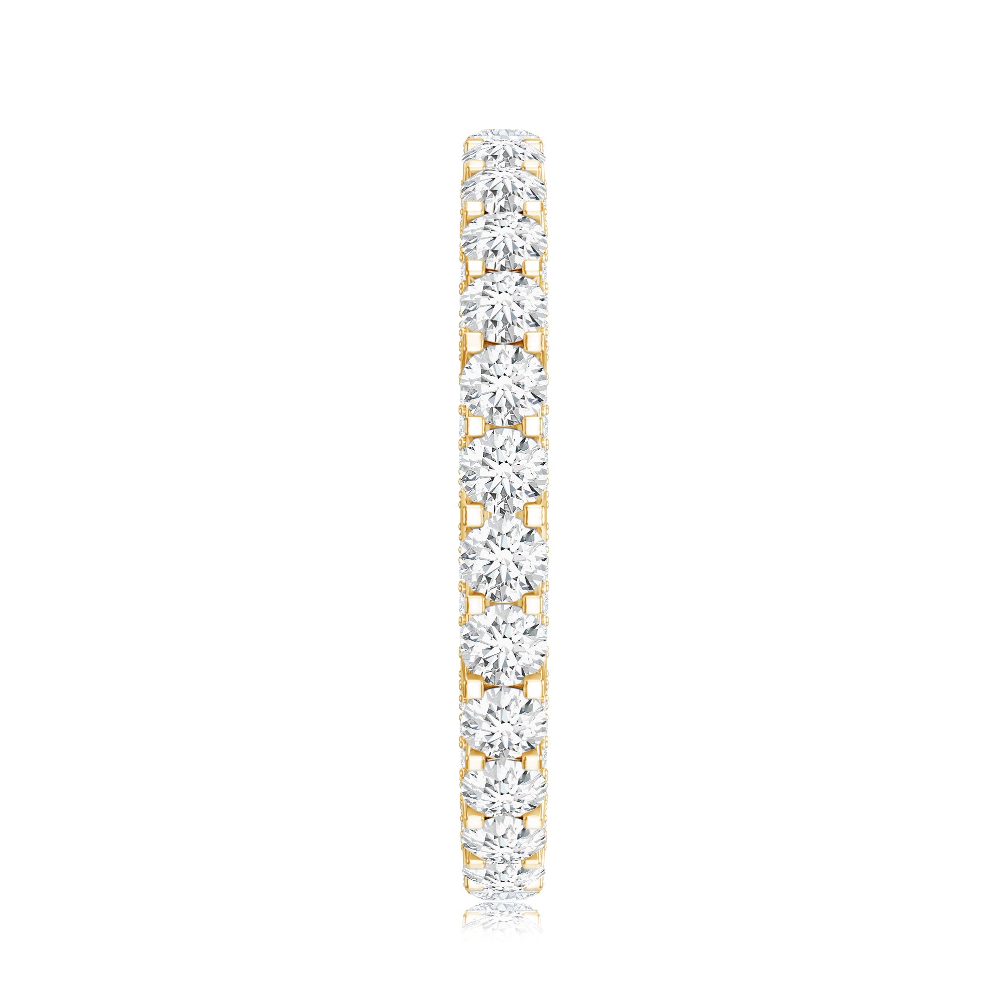 Certified Lab Created Diamond Eternity Wedding Band Lab - ( EF-VS ) - Rosec Jewels