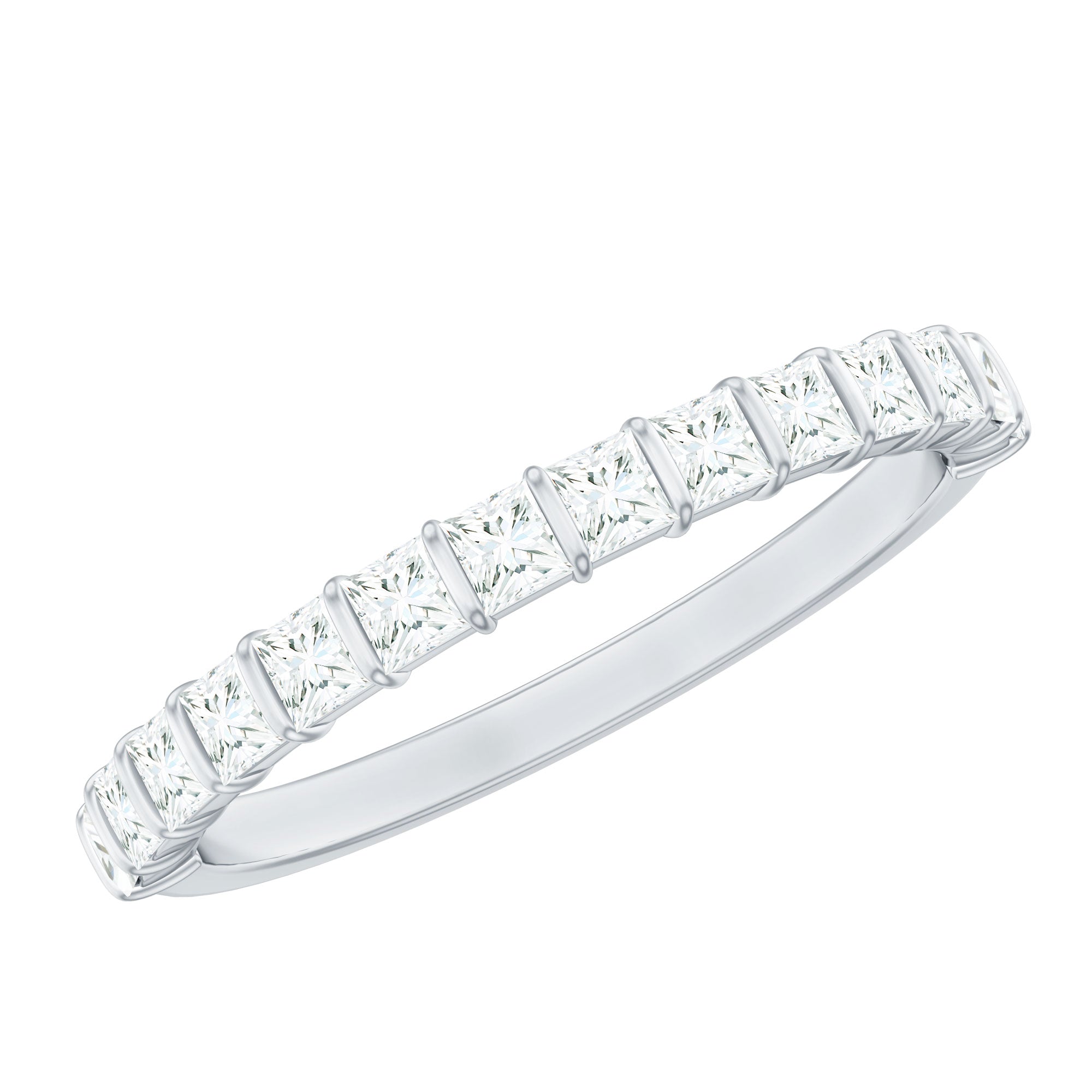 Princess Cut Diamond Anniversary Band Ring