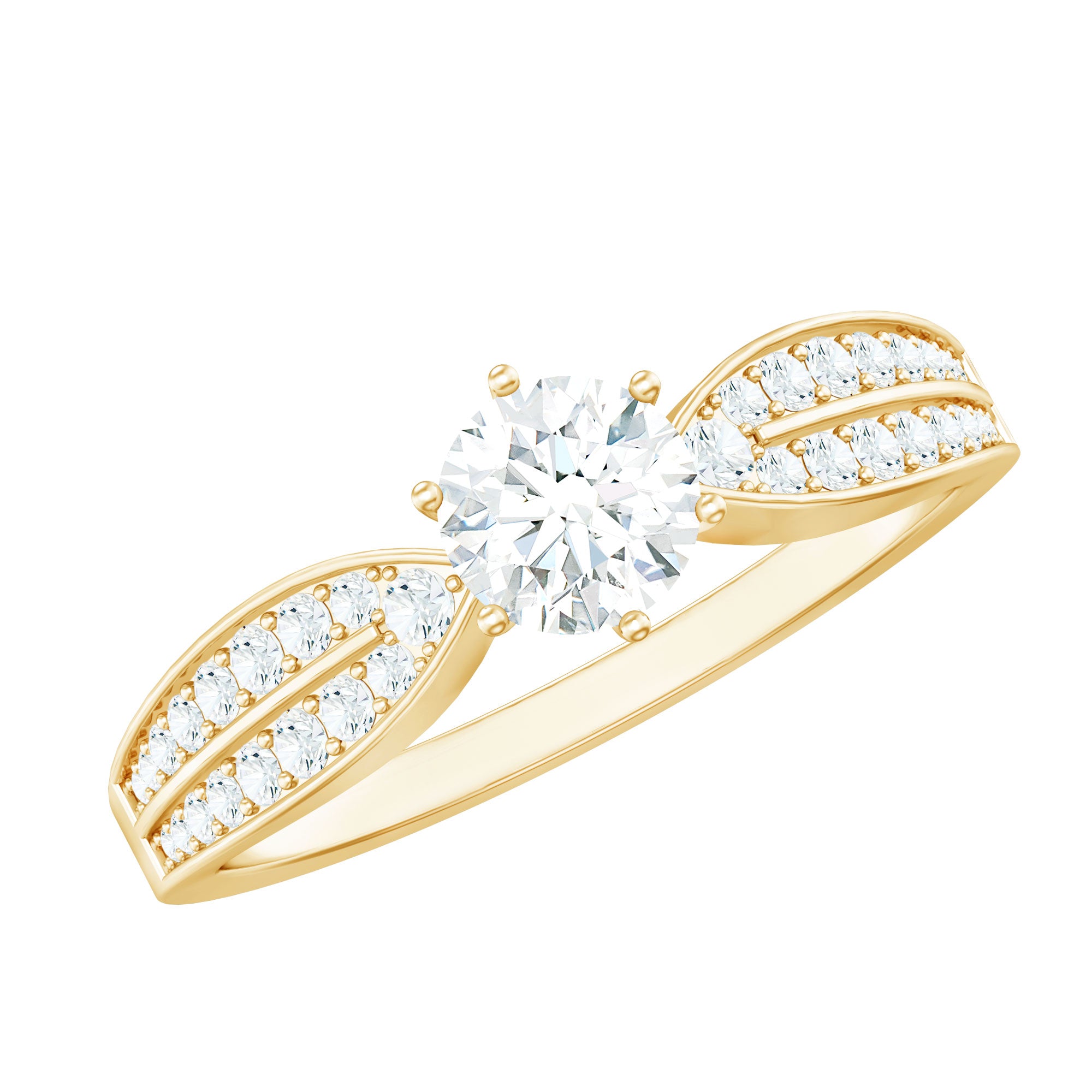 Rosec Jewels-Certified Solitaire Lab Grown Diamond Promise Engagement Ring
