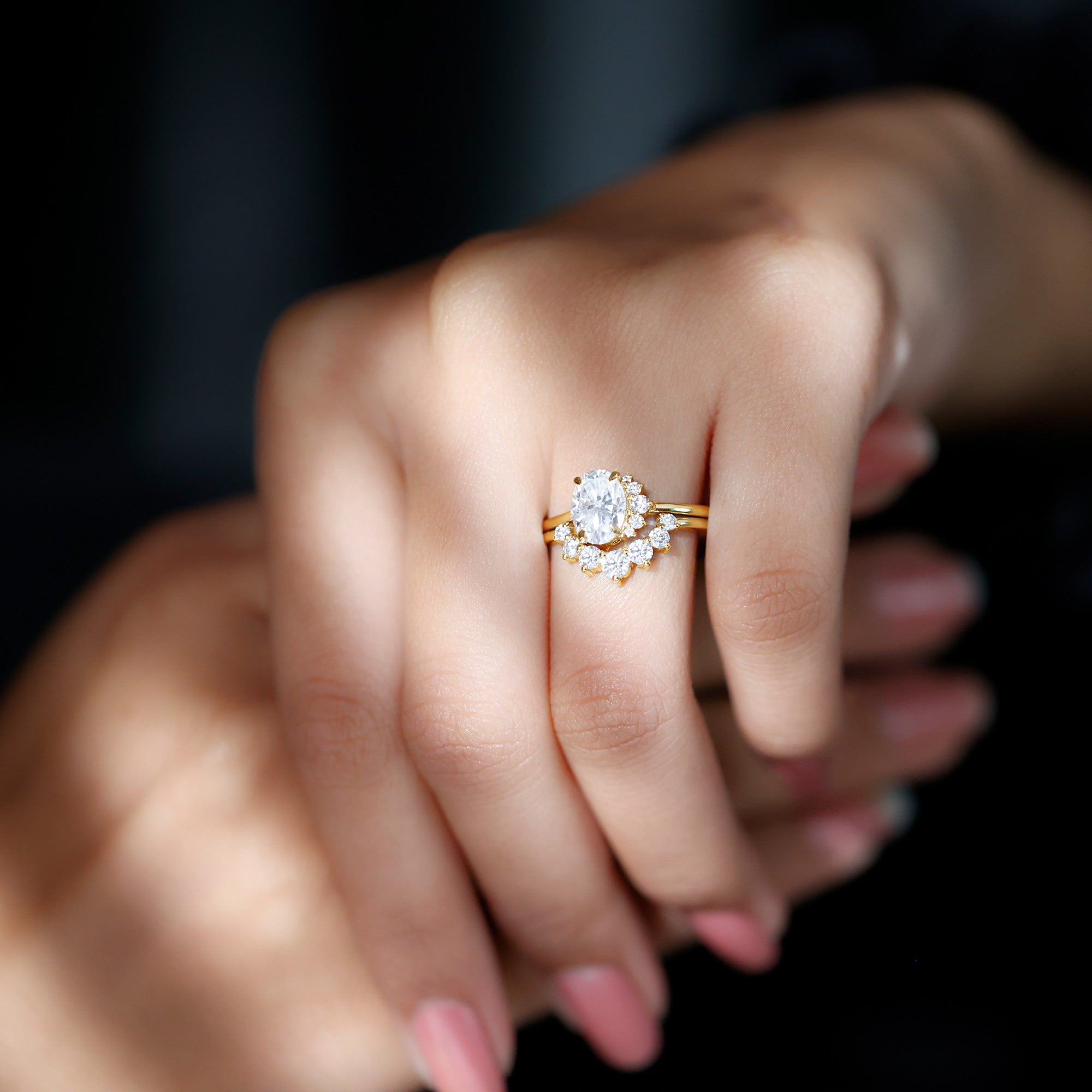 Lab Grown Diamond Engagement and Bridal Ring Sets Lab - ( EF-VS ) - Rosec Jewels