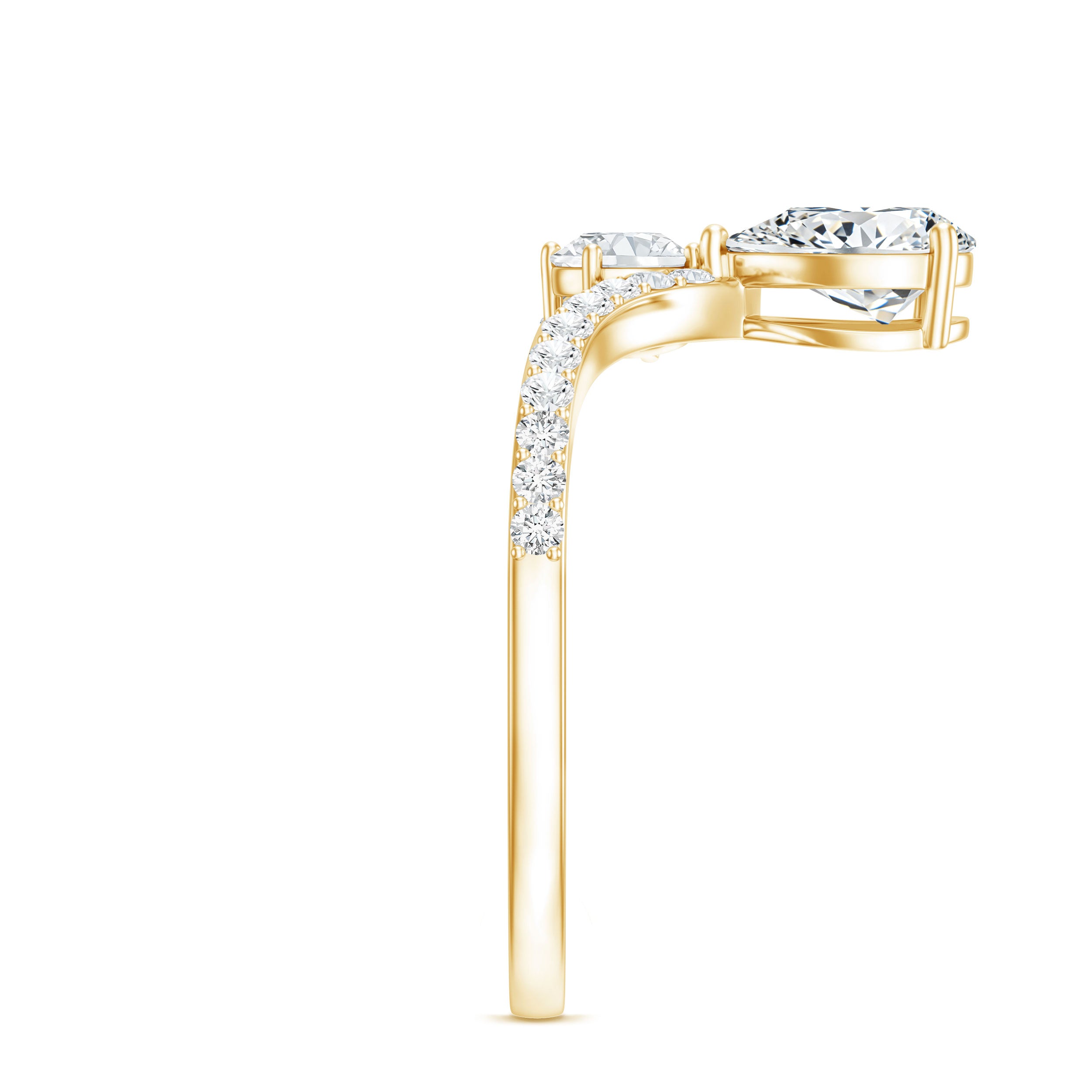 Designer Lab Grown Diamond Engagement Ring Lab - ( EF-VS ) - Rosec Jewels
