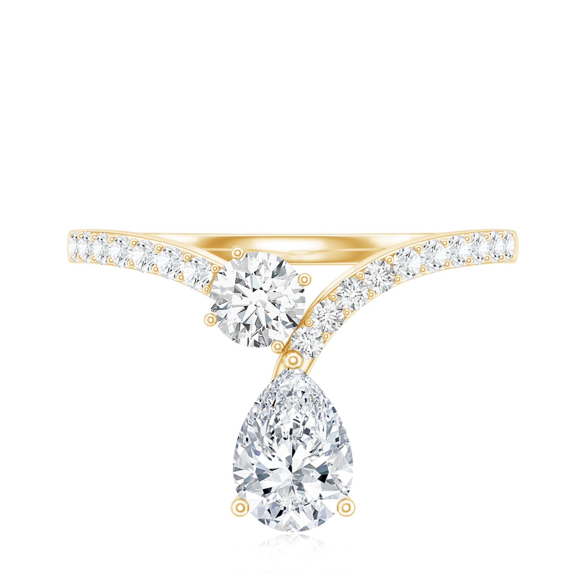 Designer Lab Grown Diamond Engagement Ring Lab - ( EF-VS ) - Rosec Jewels