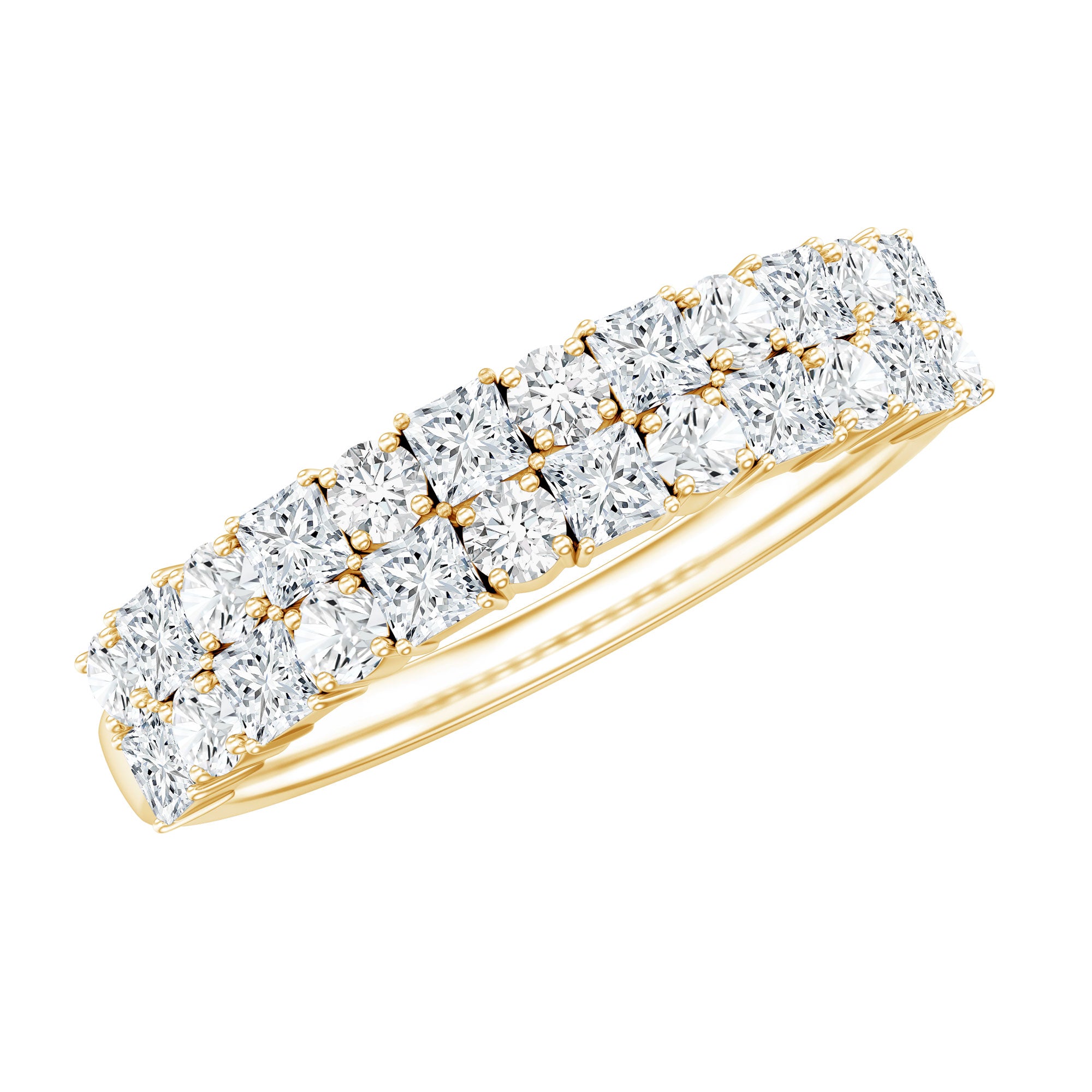 Lab Grown Diamond Wedding Anniversary Ring With Certificate Lab - ( EF-VS ) - Rosec Jewels