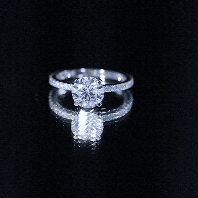 Brilliant Cut 8 MM Lab Grown Diamond Solitaire Engagement Ring Lab - ( EF-VS ) - Rosec Jewels