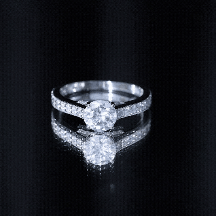 Certified Lab Grown Diamond 2 Carat Solitaire Engagement Ring Lab - ( EF-VS ) - Rosec Jewels