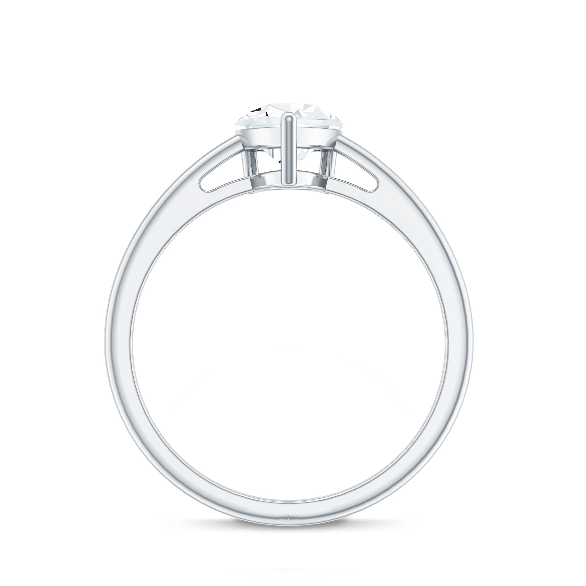 Rosec Jewels-Single Stone Lab Grown Diamond Pear Engagement Ring