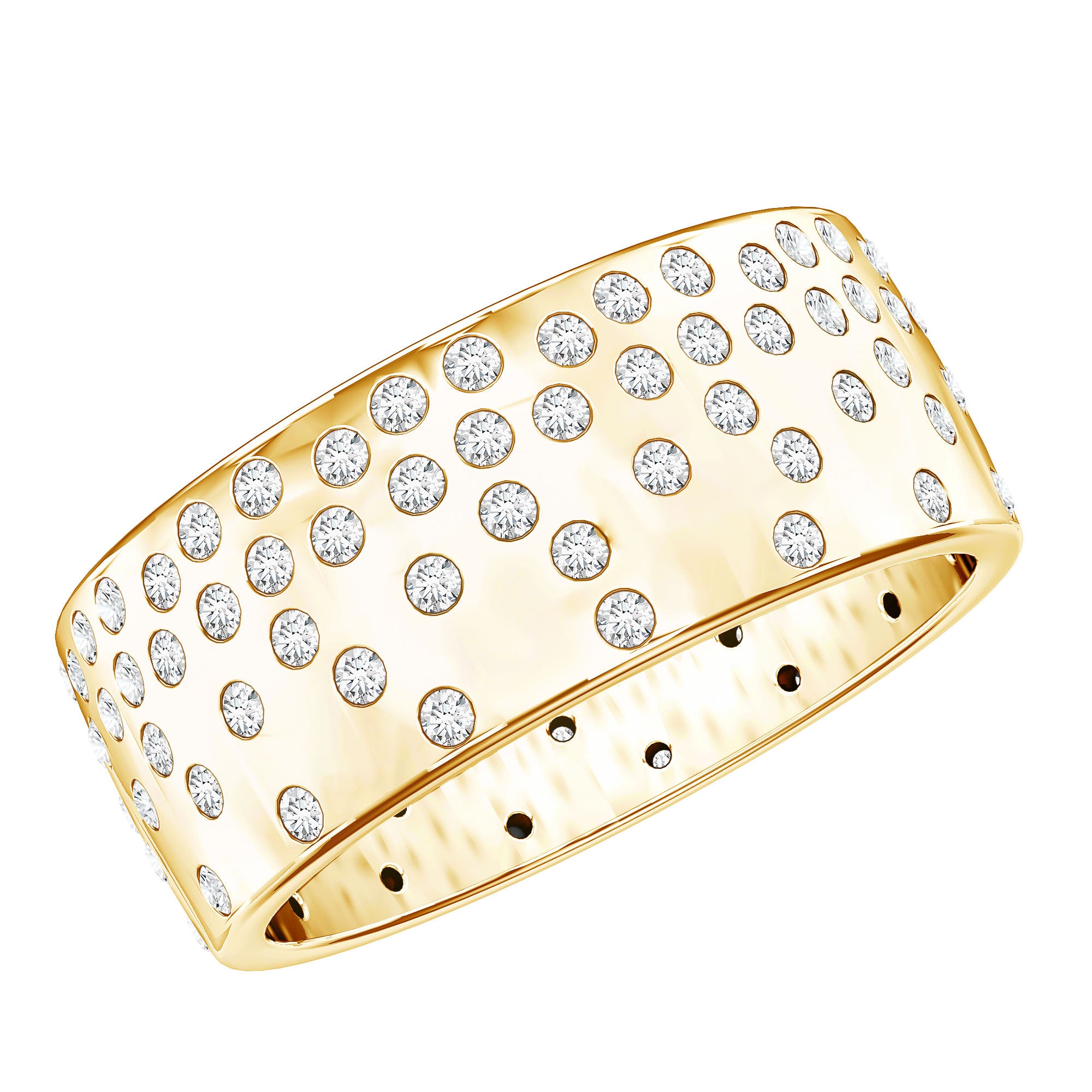 Certified Lab Grown Diamond Wedding Band in Flush Setting Lab - ( EF-VS ) - Rosec Jewels