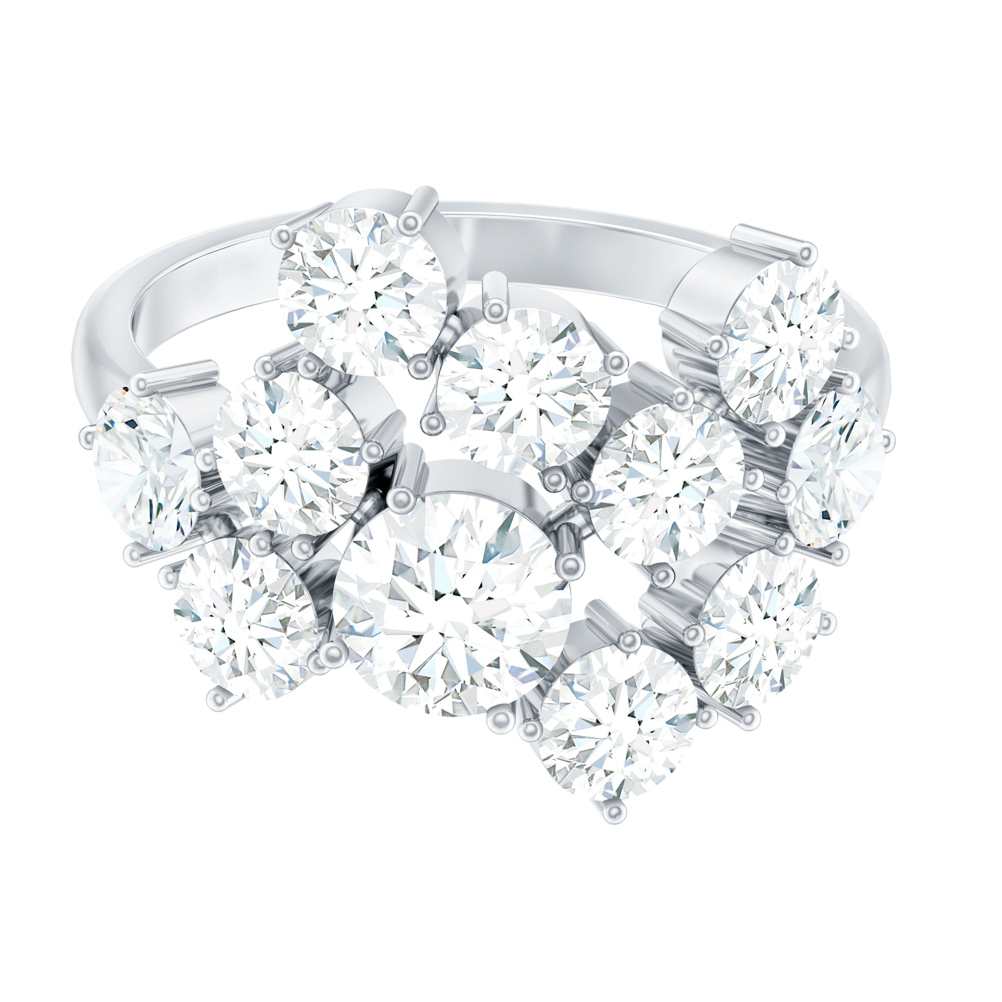 Rosec Jewels-Certified Lab Grown Diamond Statement Engagement Ring for Women
