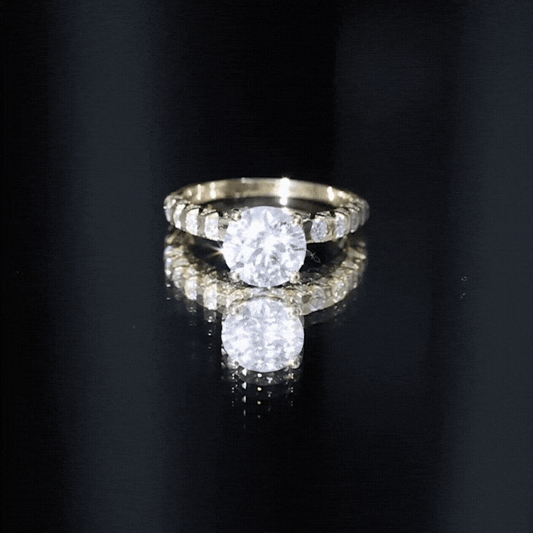 Certified 7 MM Lab Grown Diamond Solitaire Engagement Ring Lab - ( EF-VS ) - Rosec Jewels