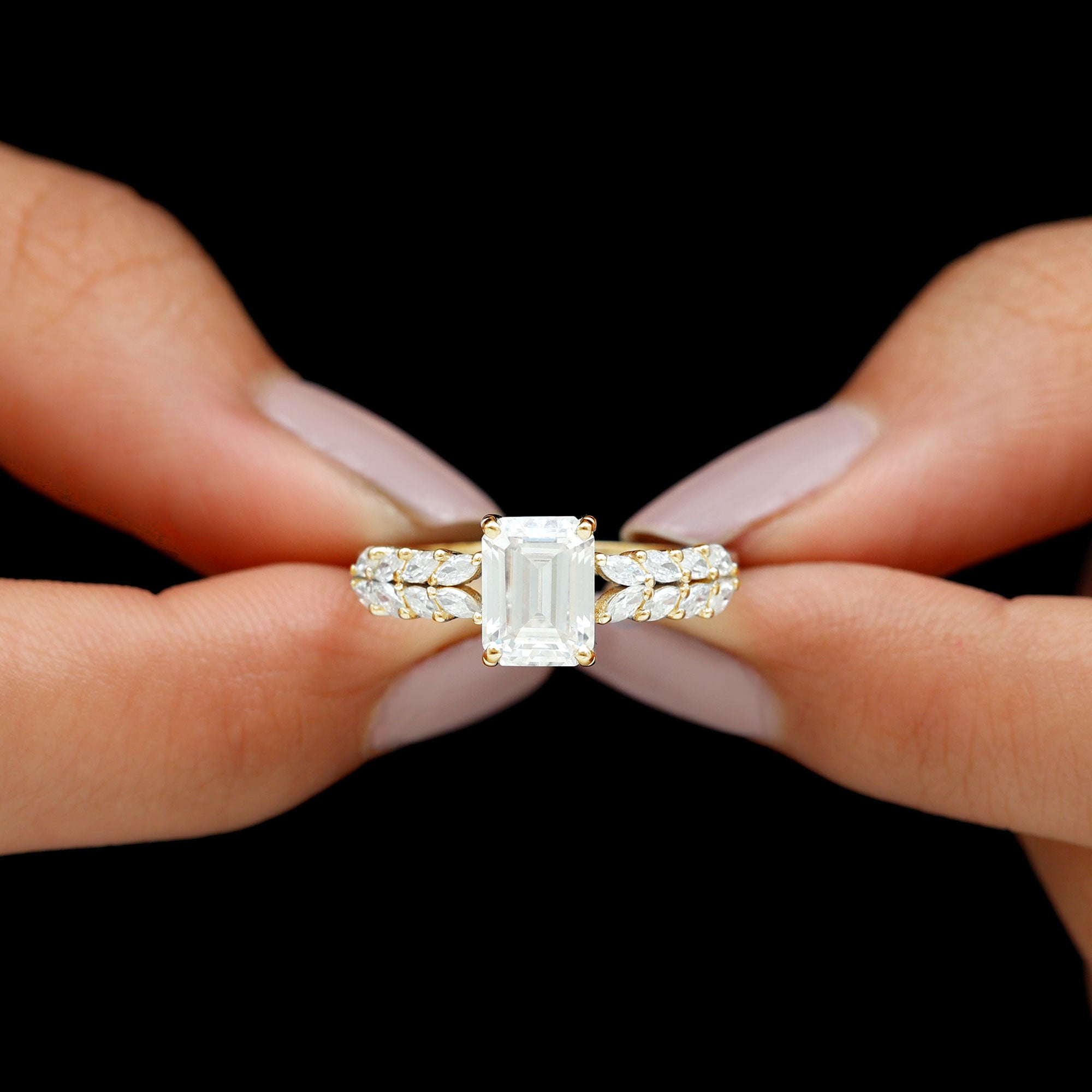 2 Carat Lab Grown Diamond Ring For Women With Certificate Lab - ( EF-VS ) - Rosec Jewels