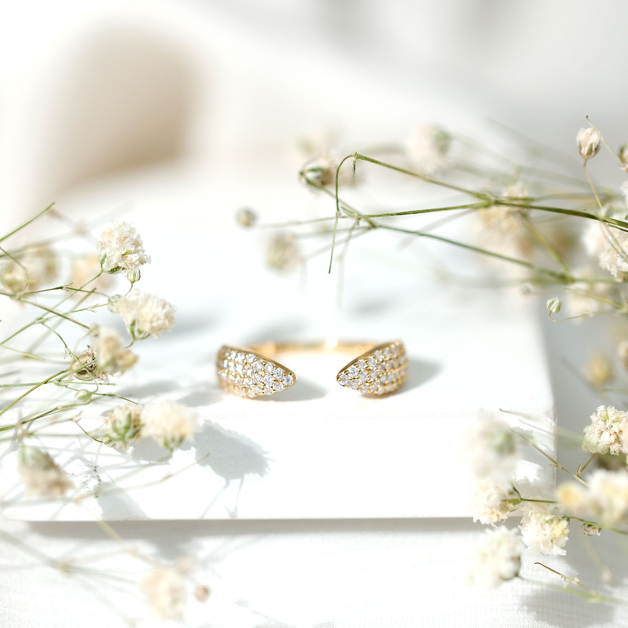 Rosec Jewels-Lab Created Diamond Wedding Wrap Ring For Women